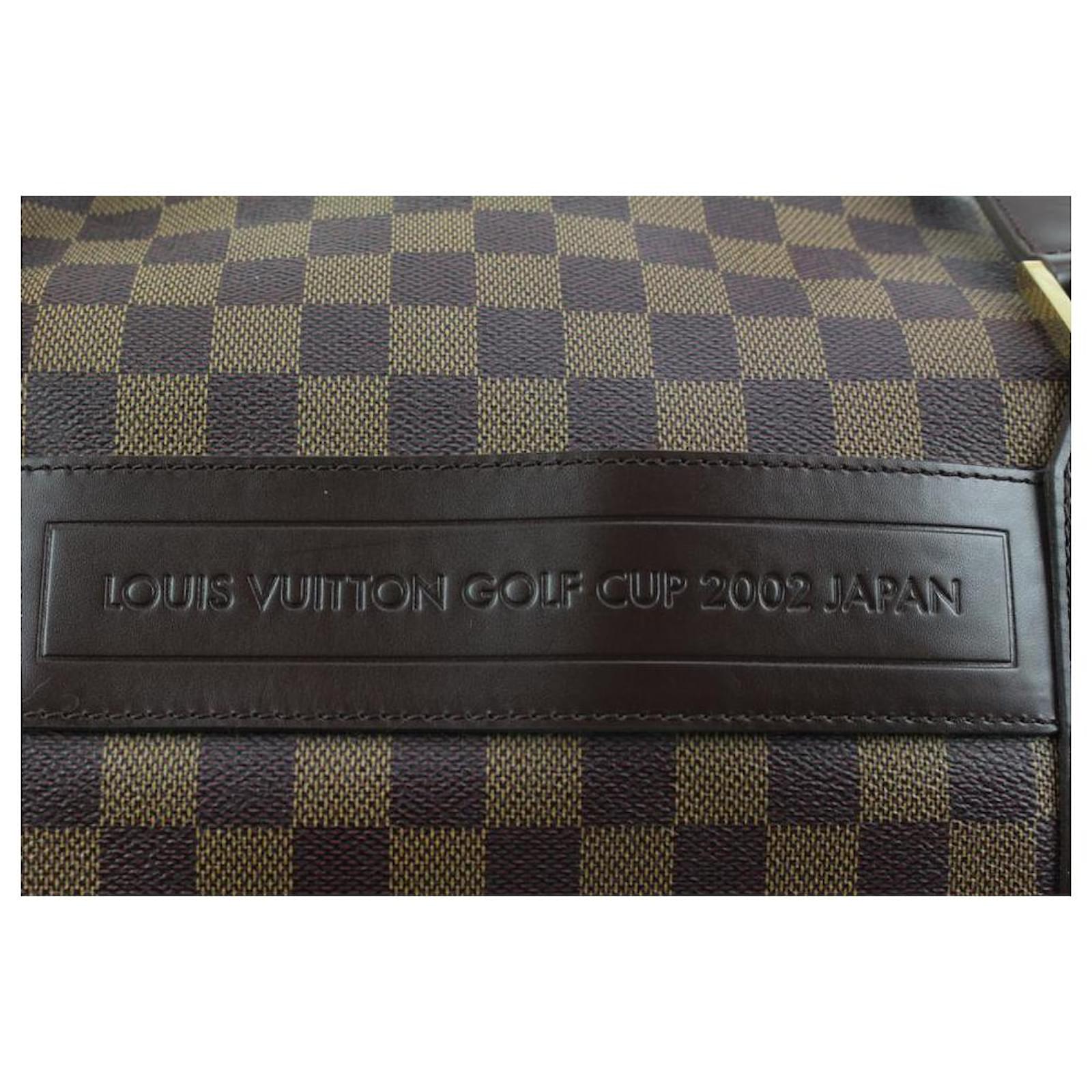 Louis Vuitton Sac Rare Limited Golf Cup Damier Ebene Polochon Bandouliere  871808 Brown Coated Canvas Weekend/Travel Bag, Louis Vuitton