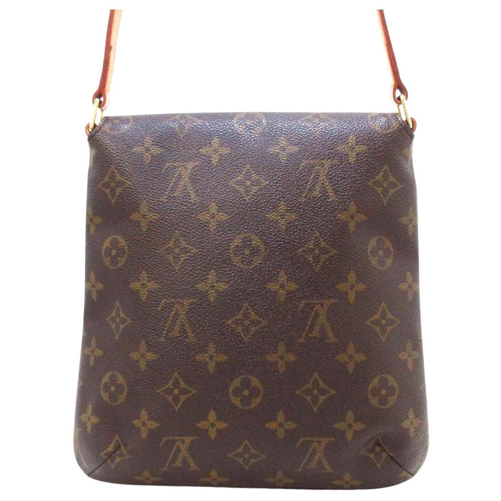 Louis Vuitton Musette Salsa bag Brown Beige Leather Cloth ref.152890 - Joli  Closet
