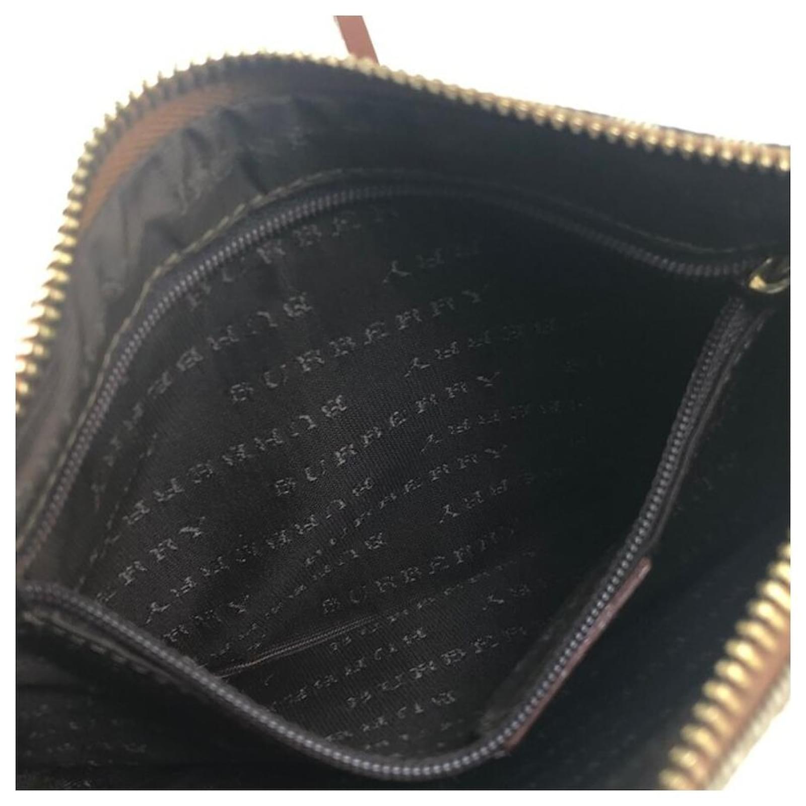 Burberry Nova check mini bag accessory pouch handbag beige vintage