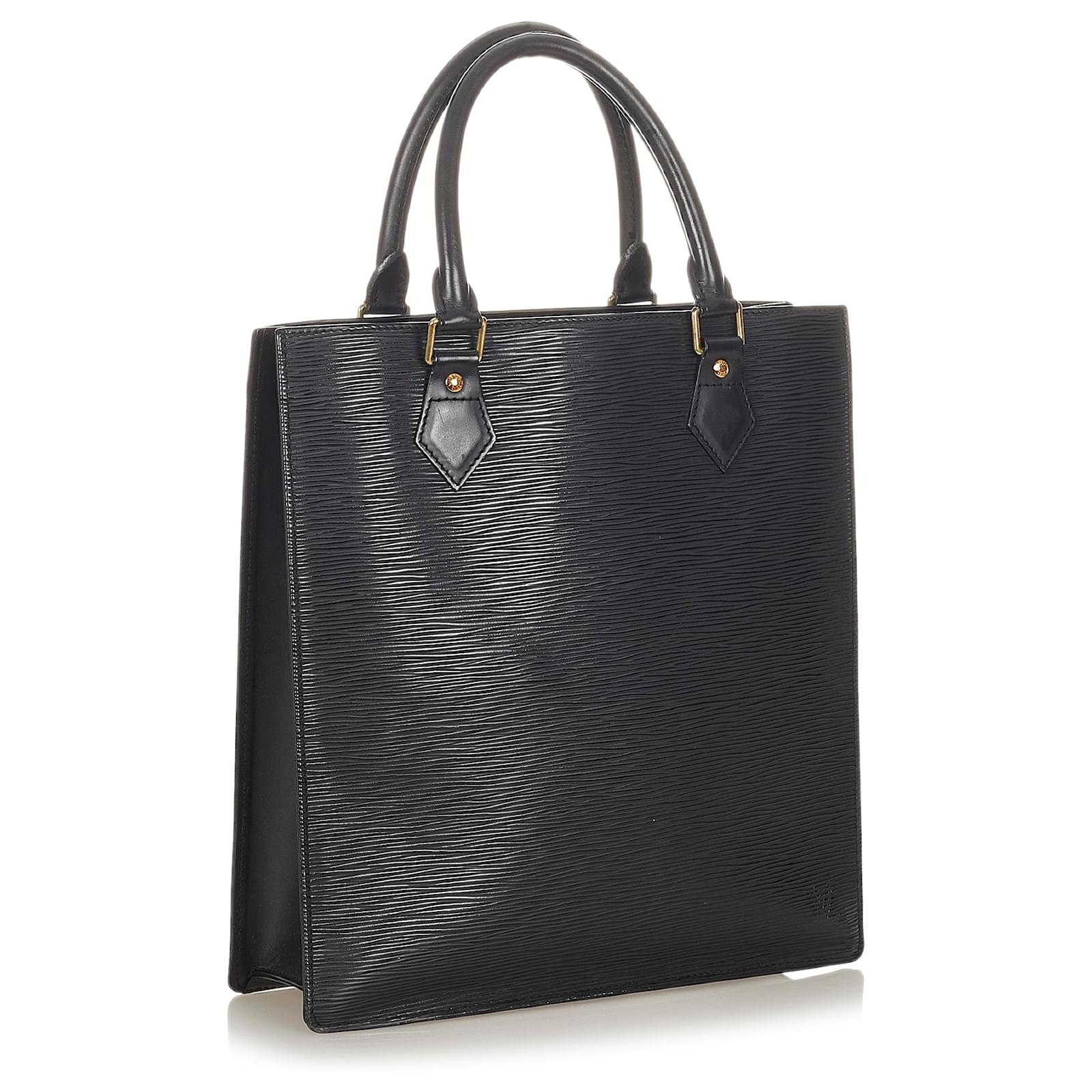 Louis Vuitton Black Epi Sac Plat PM Leather ref.545961 - Joli Closet