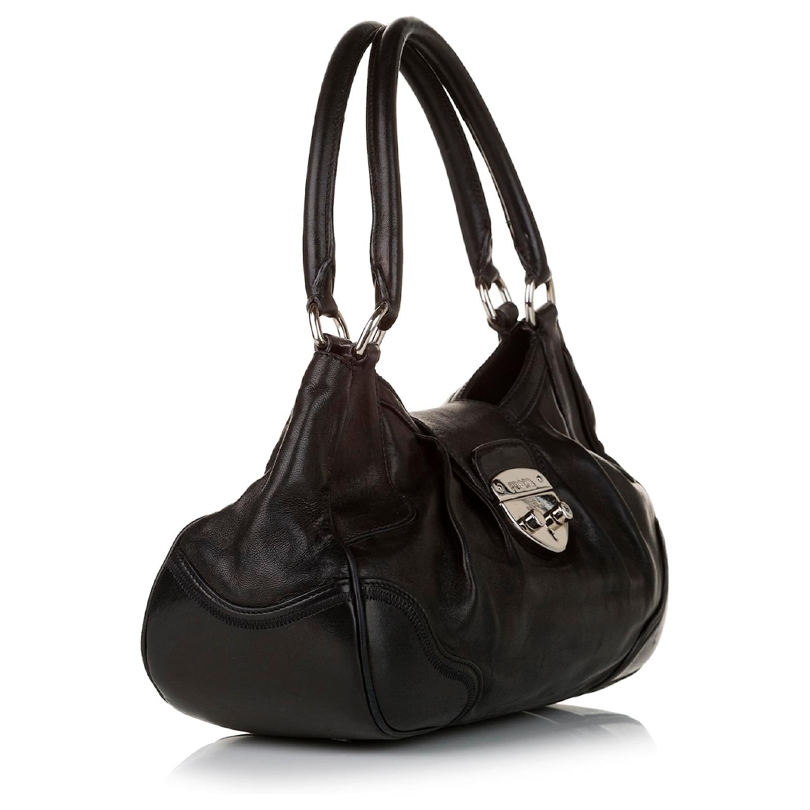 Sound leather bag Prada Black in Leather - 16209320