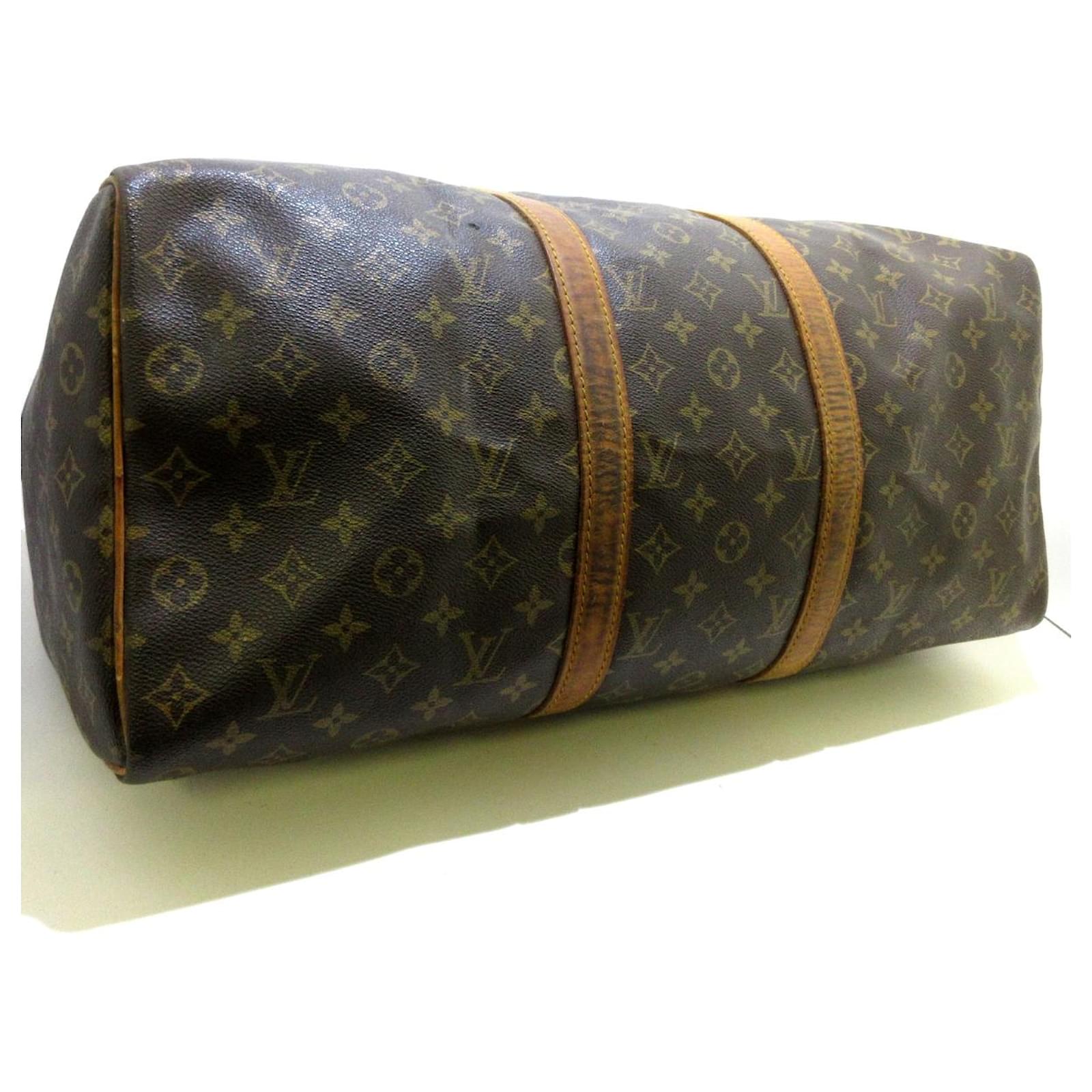Louis Vuitton Keepall 50 Brown Cloth ref.546254 - Joli Closet
