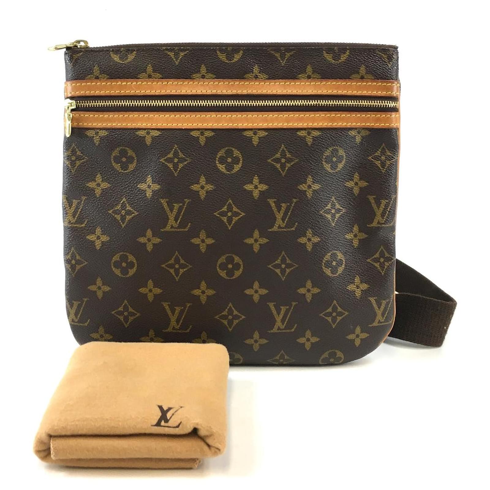 Louis Vuitton Bosphore Pochette PM Bags Brown Leather ref.618659