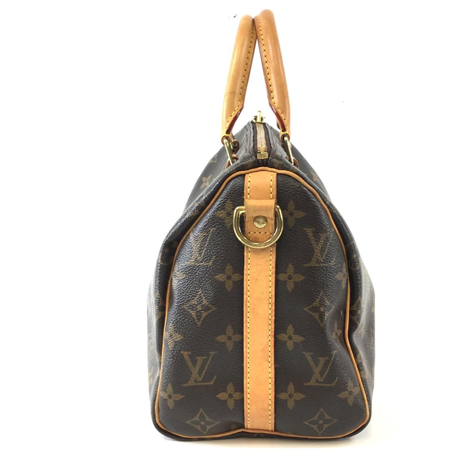 Louis Vuitton Speedy 25 Bandouliere Monogram Canvas Brown Leather  ref.546572 - Joli Closet