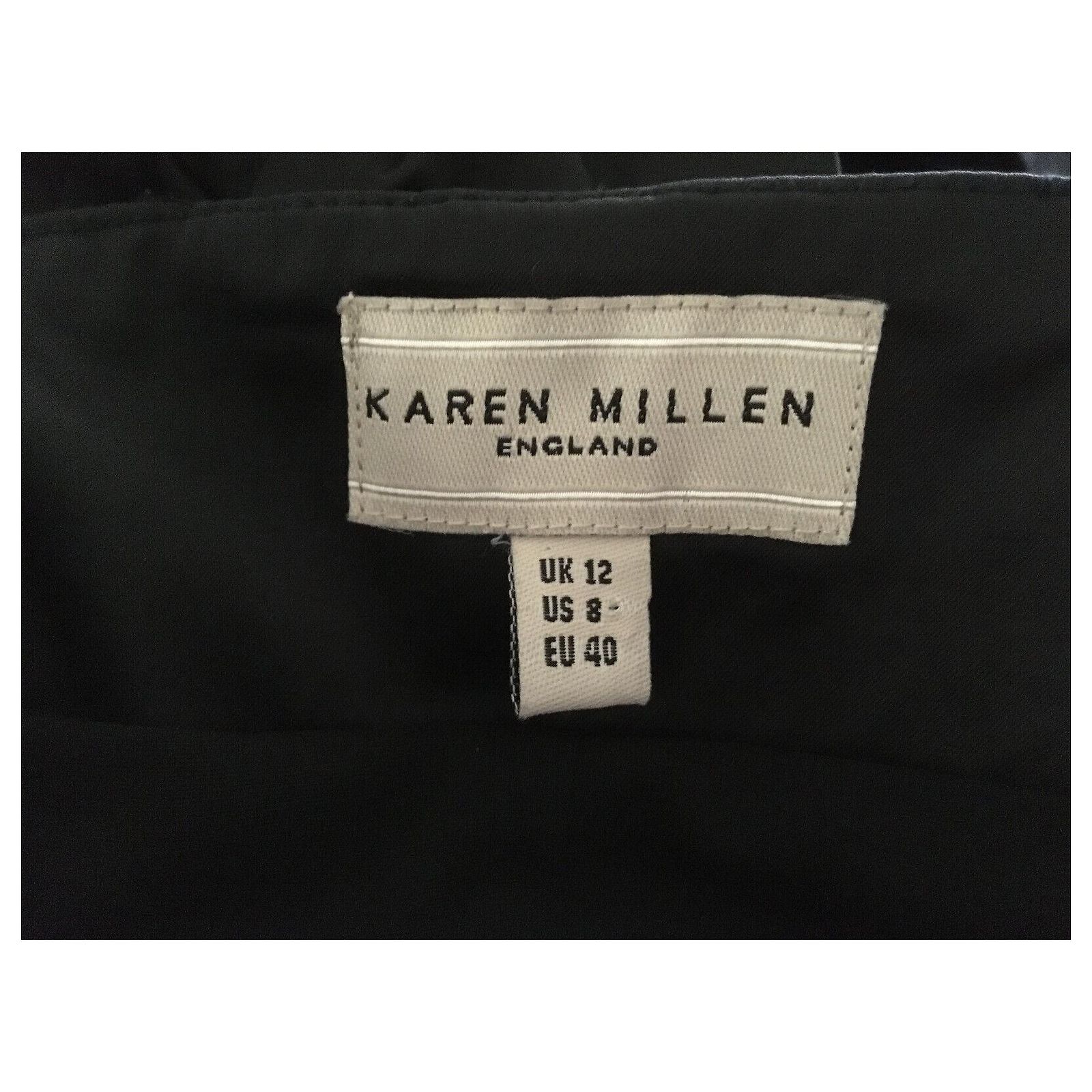 Robe Crayon Noire Karen Millen Taille 14 - Détail Diamants - Neuf Avec étiquettes