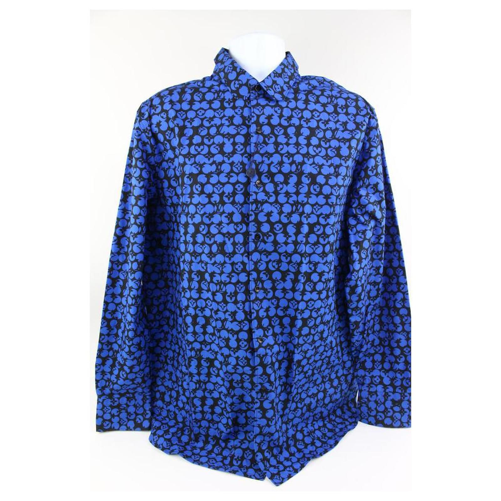 Shirt Louis Vuitton Blue size XL International in Cotton - 35909547