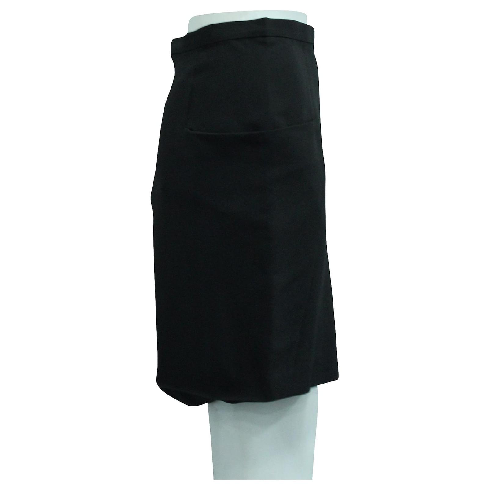 Jil Sander x JOYCE Dark Grey Office Skirt Wool ref.547176