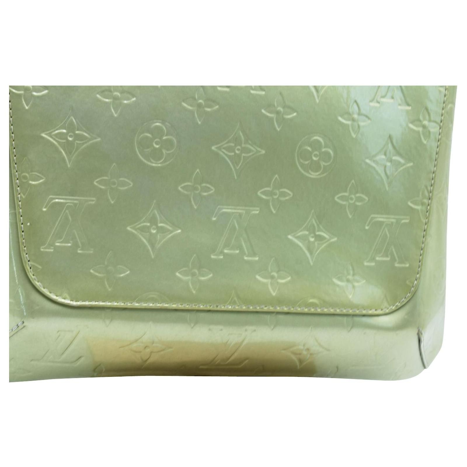 Louis Vuitton Vintage Green Vernis Monogram Handbag/ Shoulder Bag Leather  ref.547421 - Joli Closet