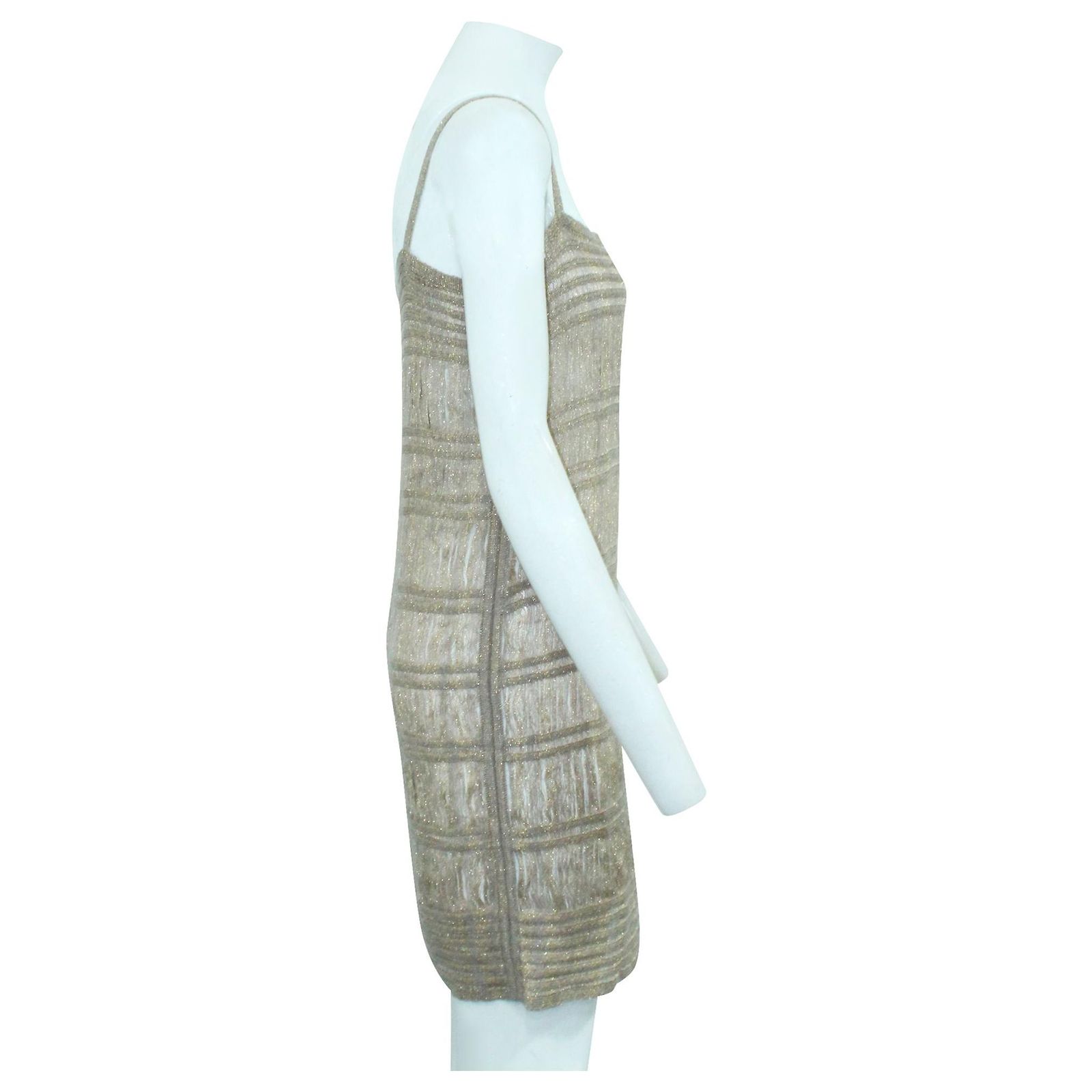 Robe Missoni Teal Et Dorée - Taille IT 40 - Style Fit & Flare - Occasion Parfaite