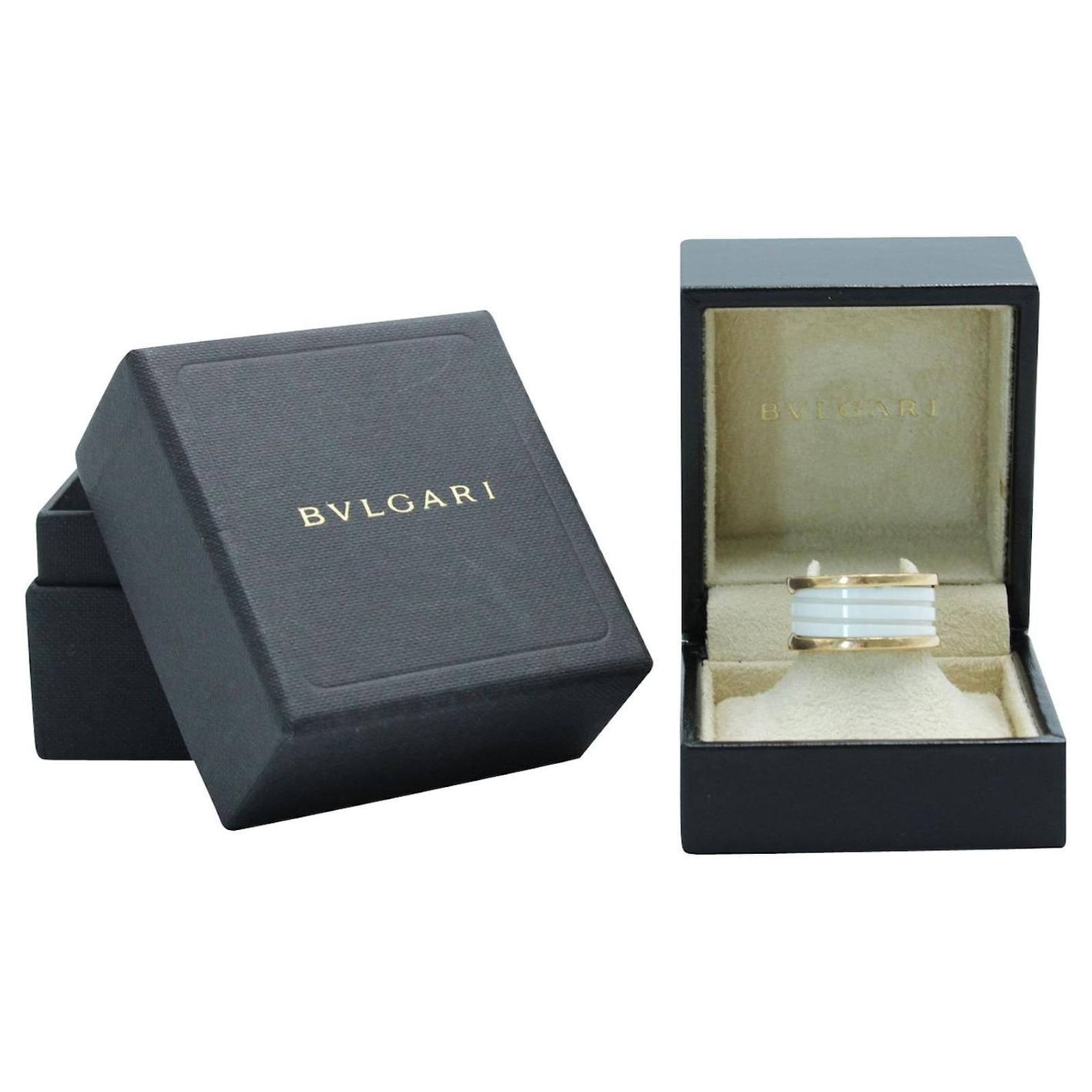 anello bulgari ceramica bianca