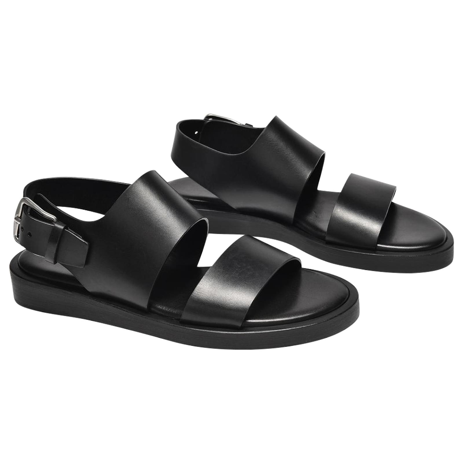 Ann Demeulemeester Lore Sandals in Black Leather ref.548387 - Joli Closet