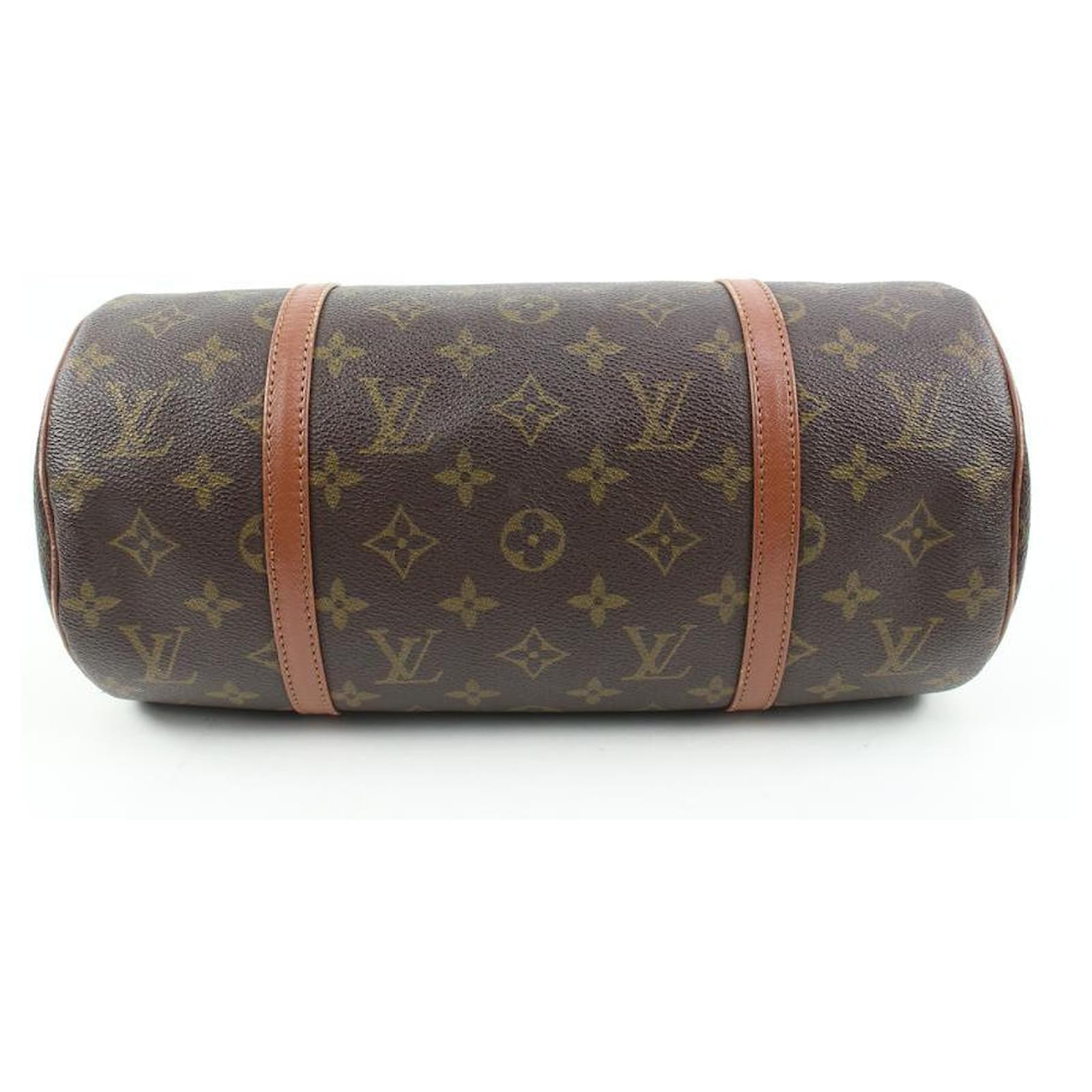 Papillon bb cloth handbag Louis Vuitton Brown in Fabric  31600649