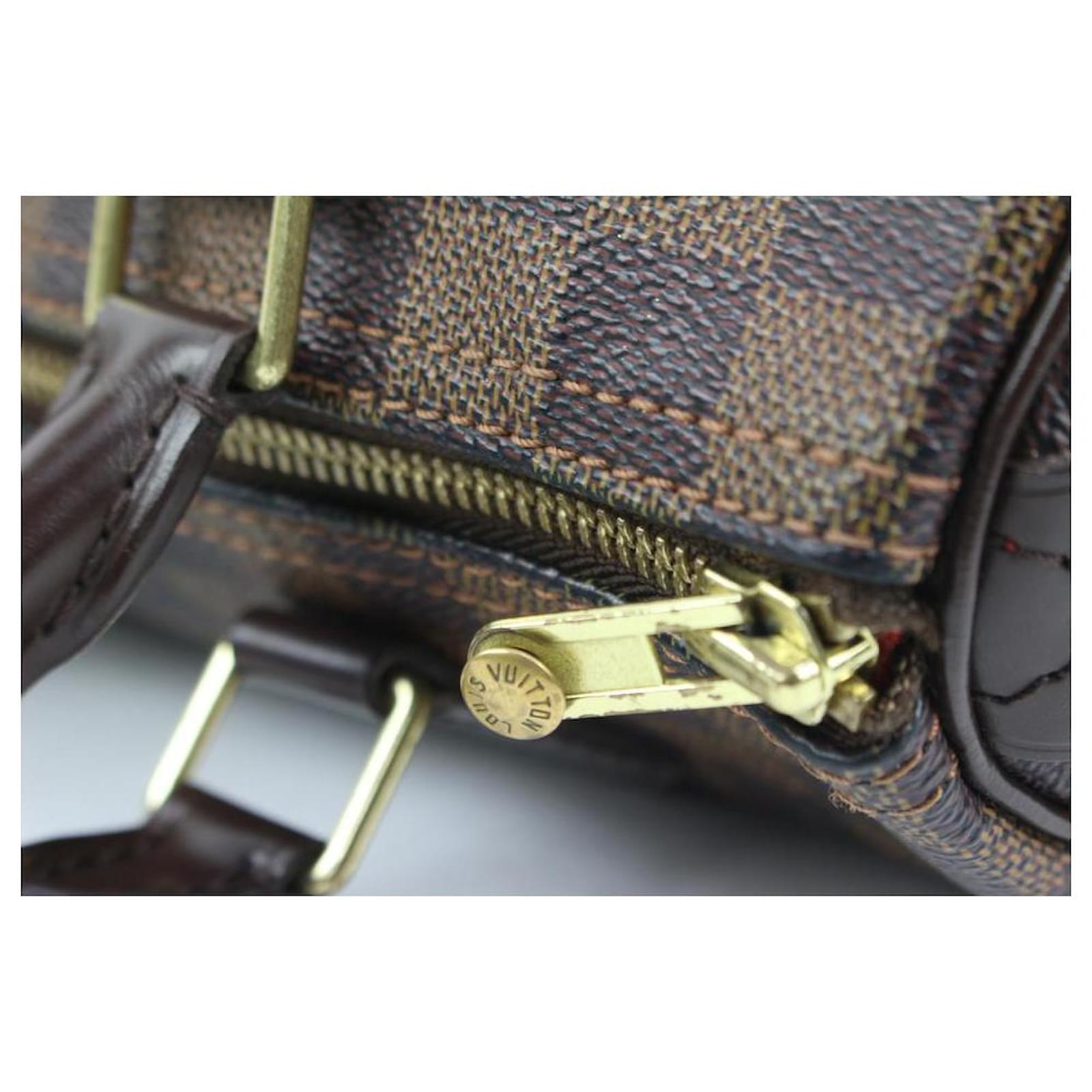 Louis Vuitton Damier Ebene Speedy 25 Boston Bag PM Leather ref.548431 -  Joli Closet
