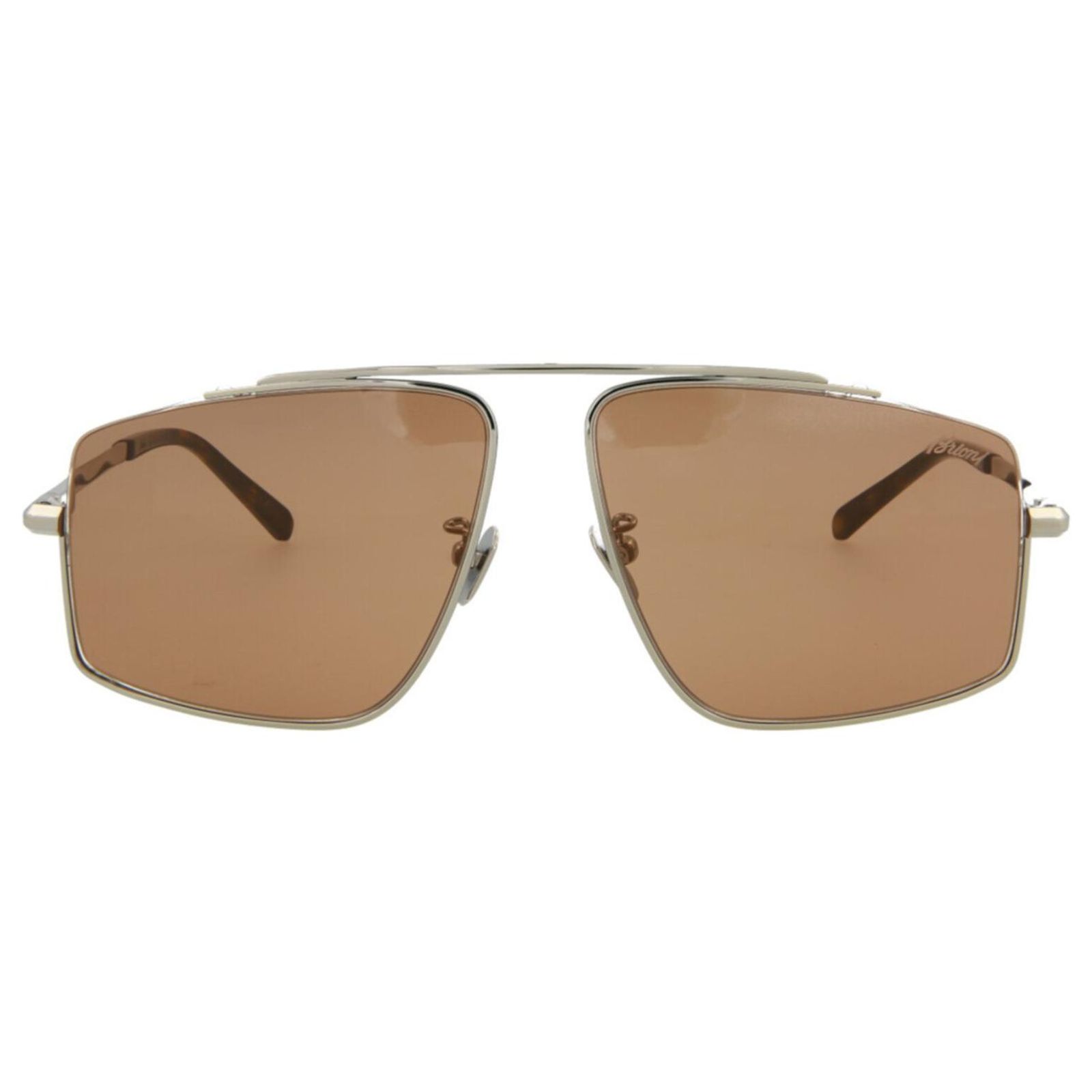Lunettes De Soleil Aviateur Ill.i Optics By Will I Am - Monture Métal Marron - Verres Marron UV400 - Neuf