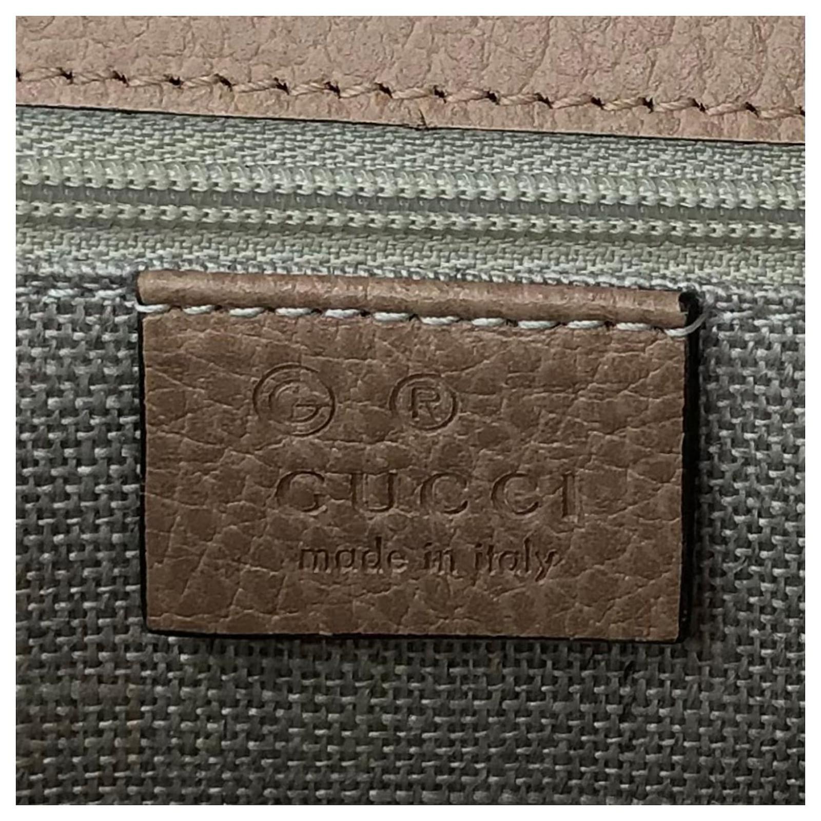 Gucci Interlocking G Beige Leather ref.557417 - Joli Closet