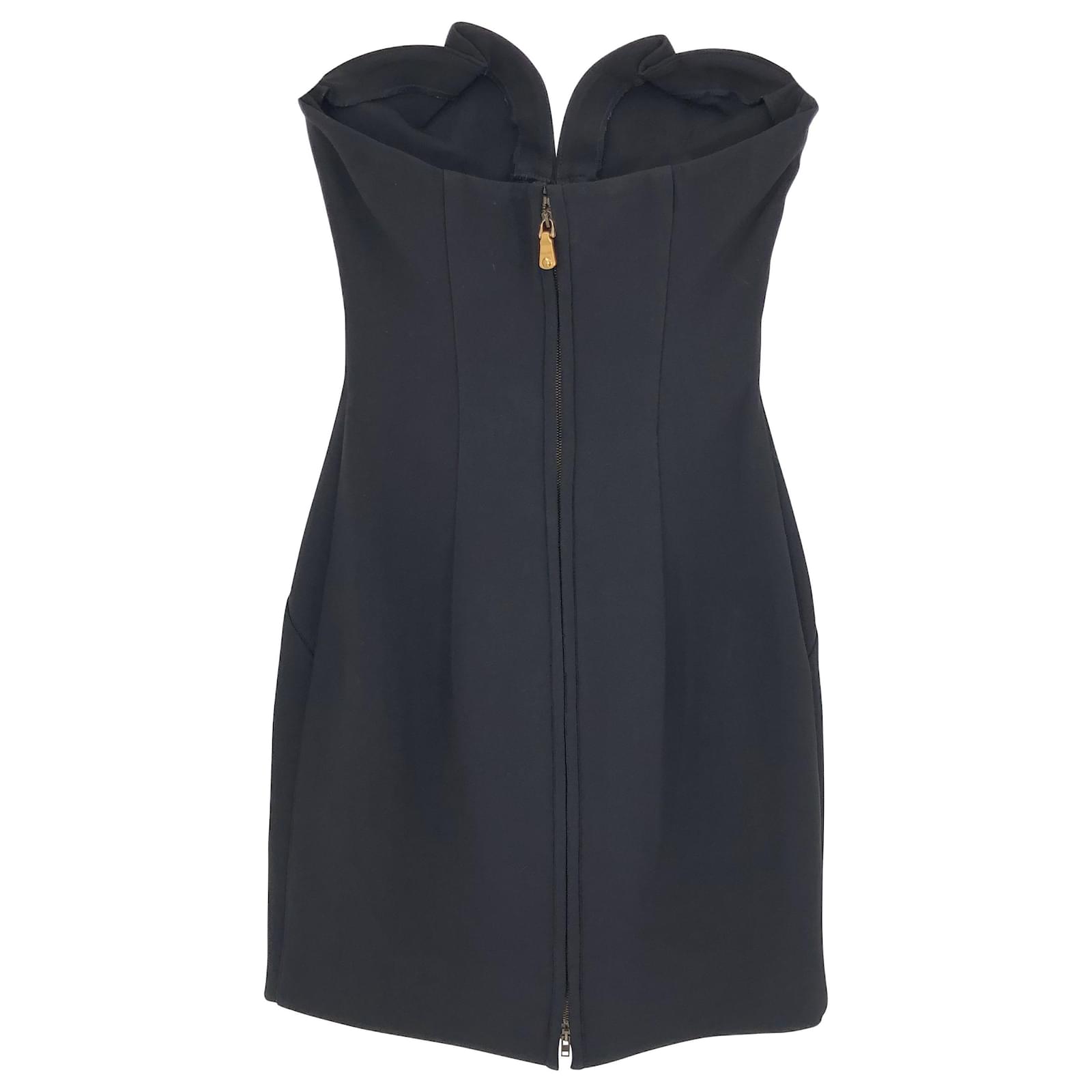 【送料&関税込】Miu Miu Black Stretch Nylon Mini Dress Miu Miu Black Stretch Nylon Mini Dress | italist