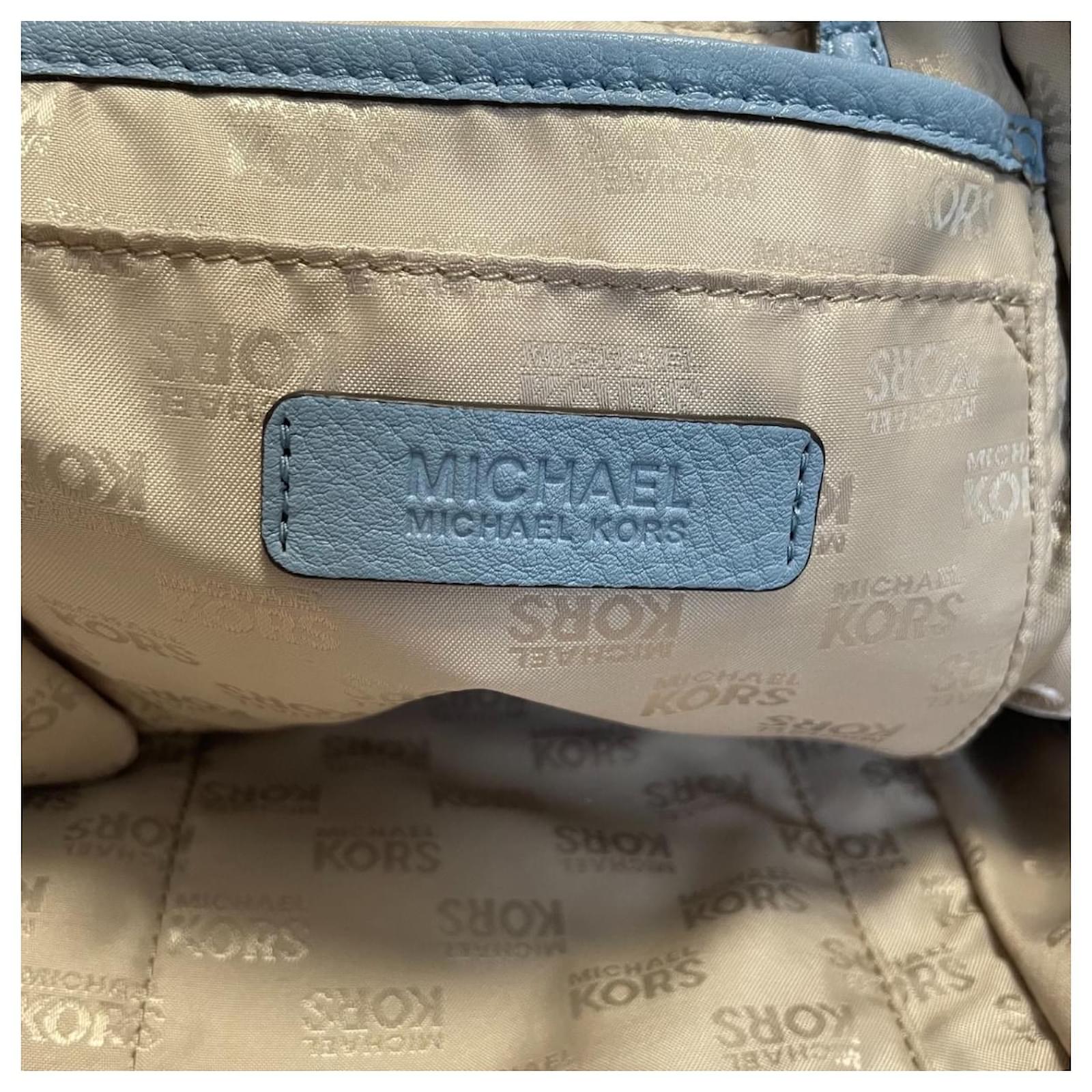 Michael Kors Backpack Light blue Leather ref.549047 - Joli Closet