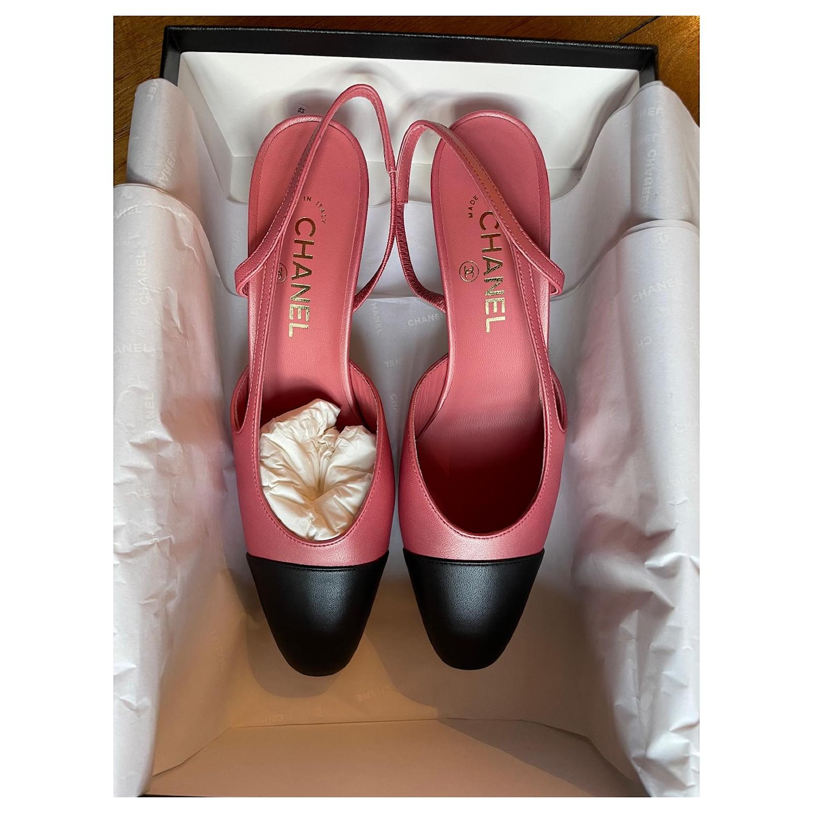 Chanel Slingback Pink Leather ref.549912