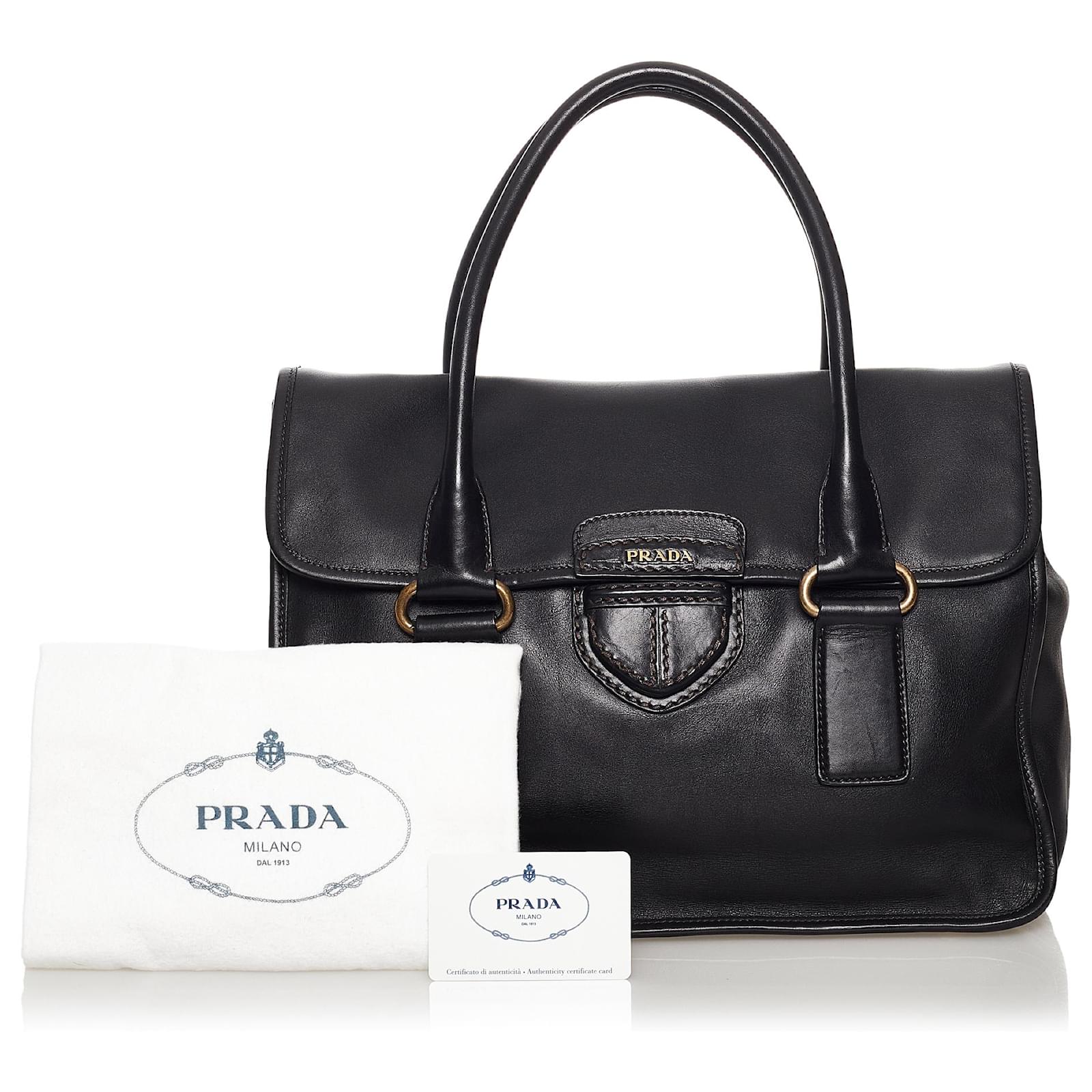 prada city calf tote