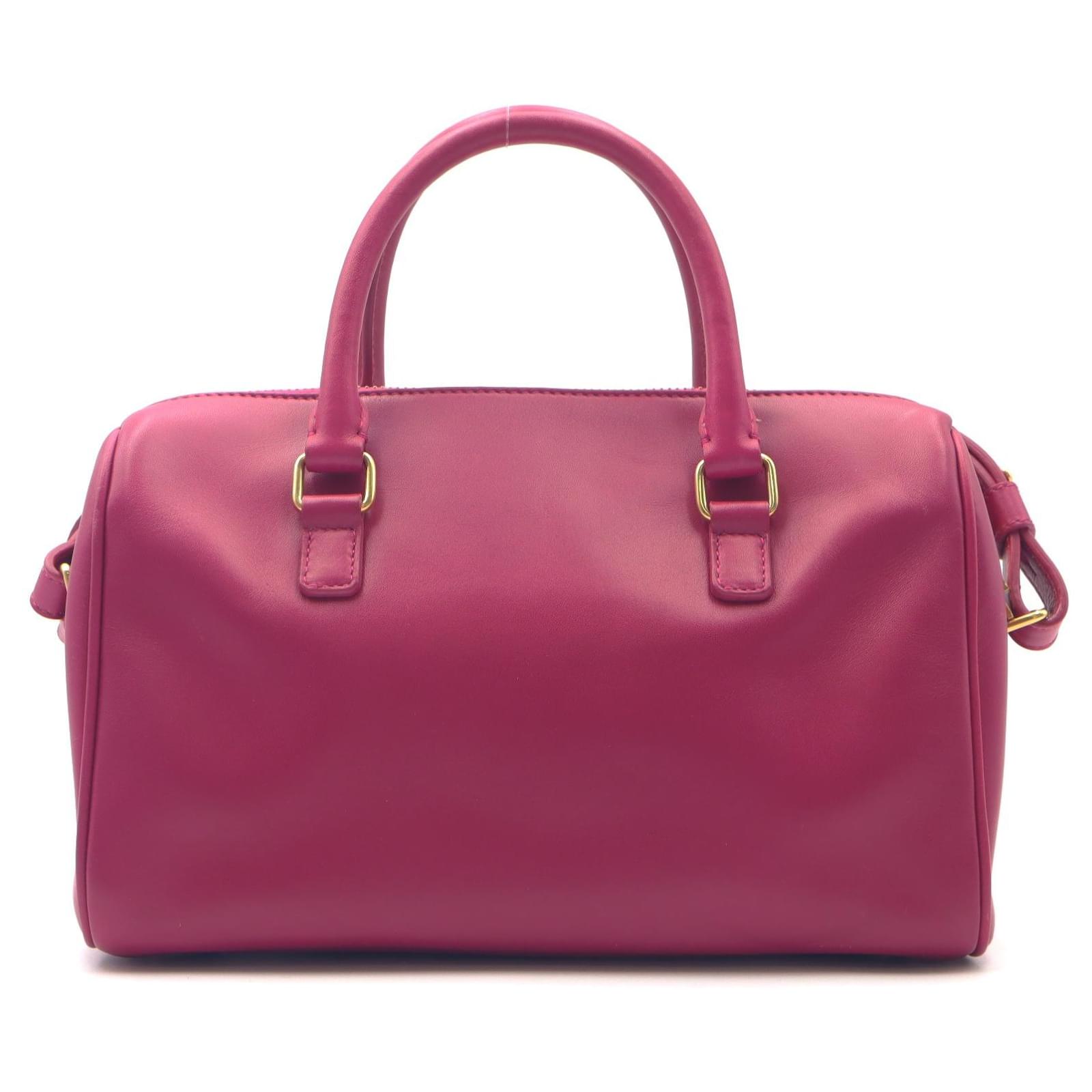 Locò Calfskin Shoulder Bag for Woman in Pink