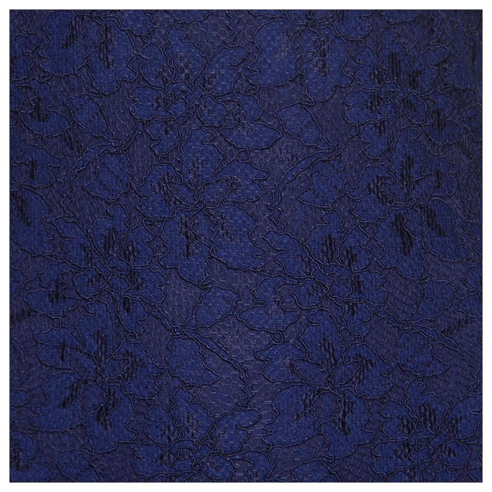 Diane Von Furstenberg DvF Zarita lace dress in navy Blue Navy blue ref.551456 - Joli Closet Diane Von Furstenberg DvF Zarita lace dress in navy Blue Navy blue ref.551456 - Joli Closet