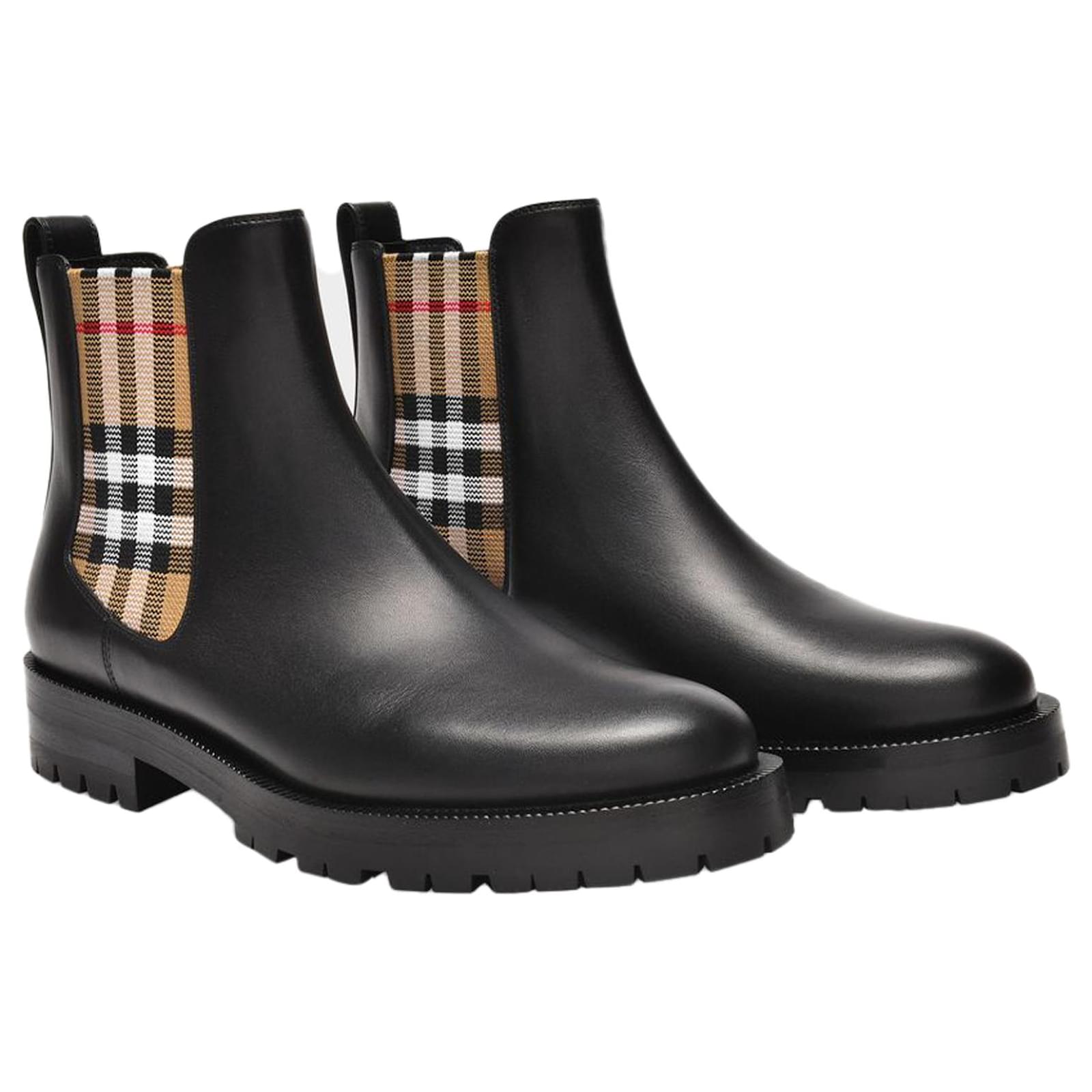 Burberry Allostock Check Boots