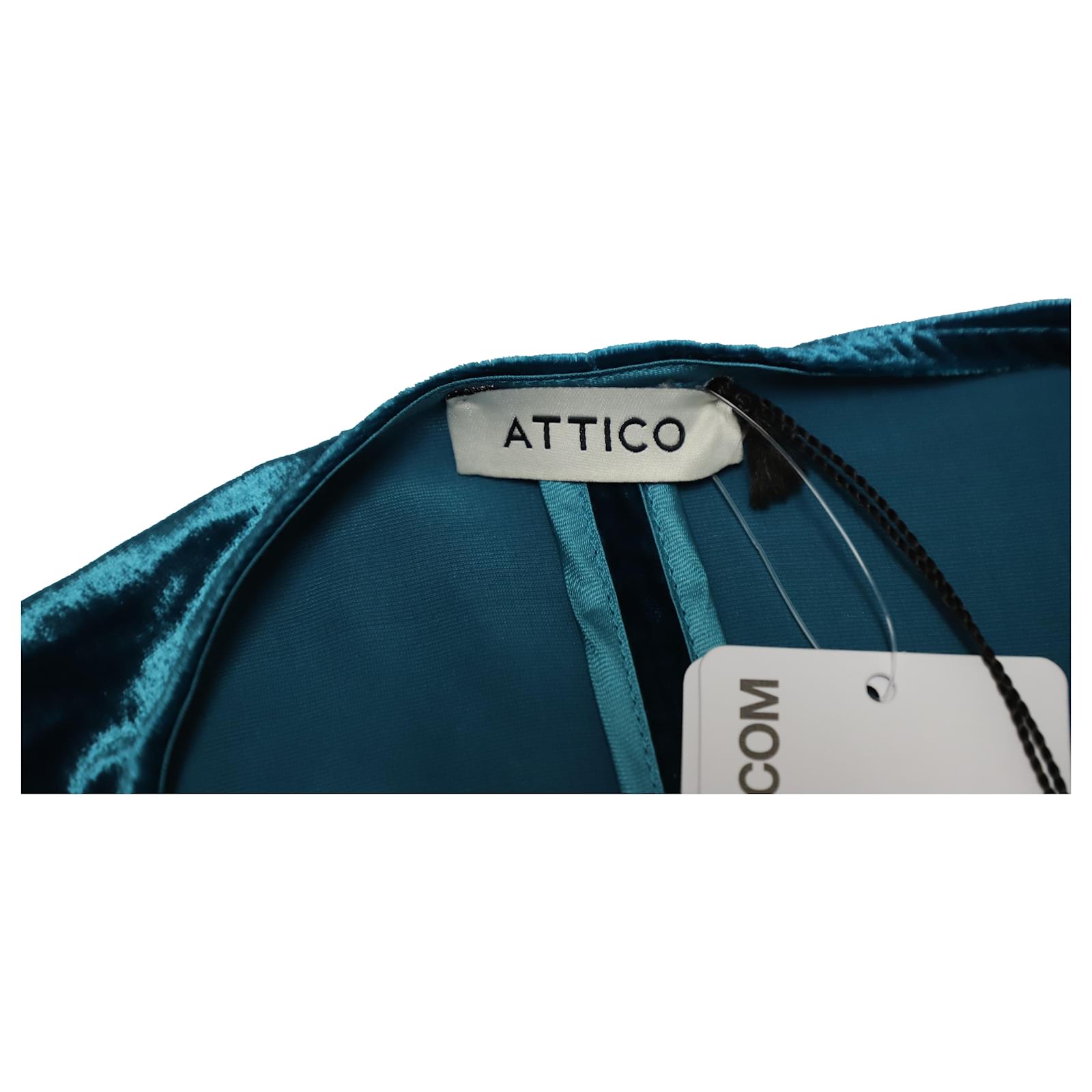 Autre Marque The Attico Raquel Velvet Wrap Dress in Blue Viscose Cellulose  fibre ref.JC553687 (Sold) - Joli Closet