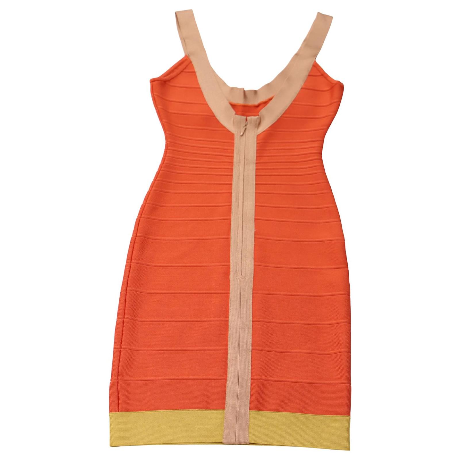 strapless open back dress S/S 1993 Orange Bandage Mini Dress main image 1