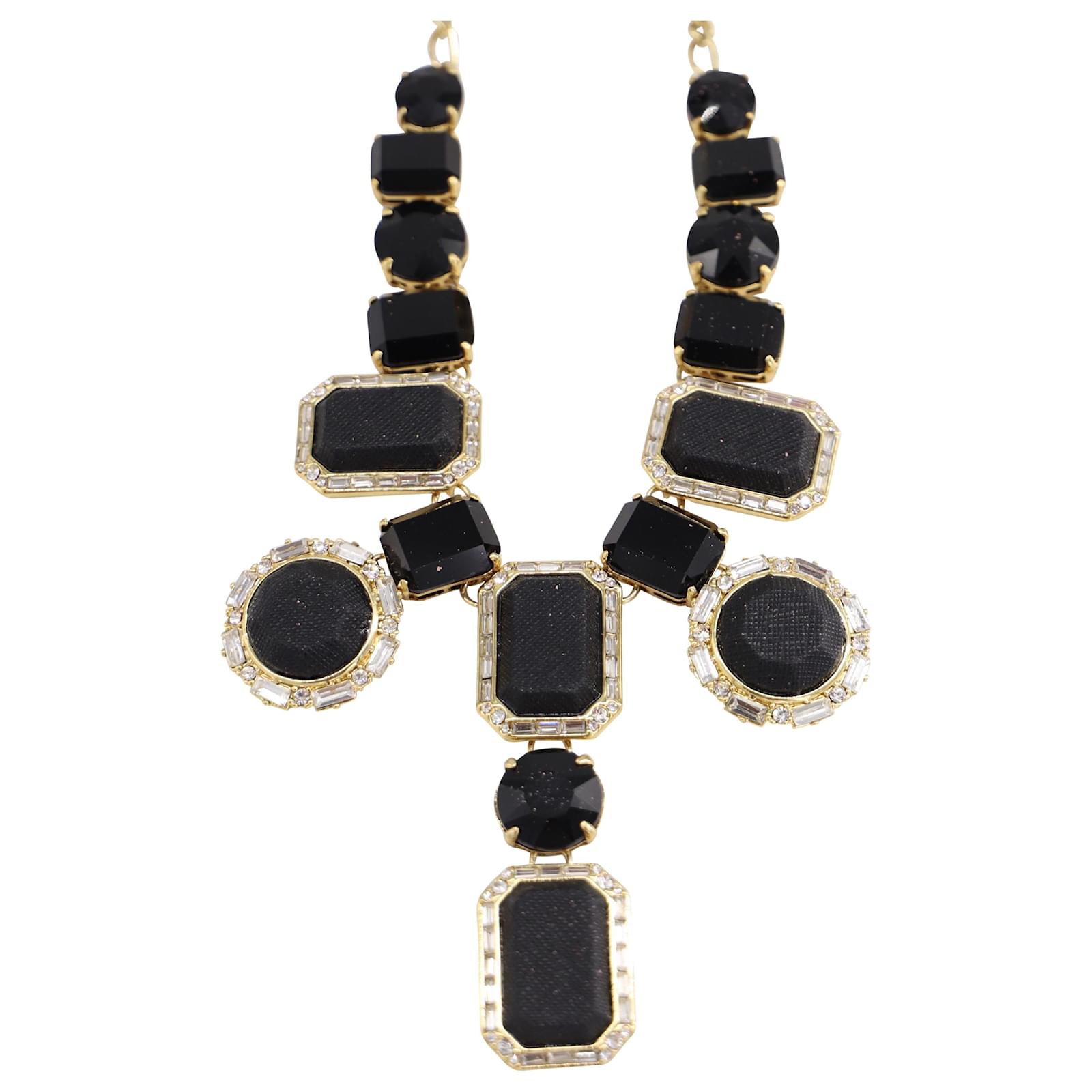 Kate Spade Jackpot Jewels Necklace in Black Resin Acrylic  - Joli  Closet