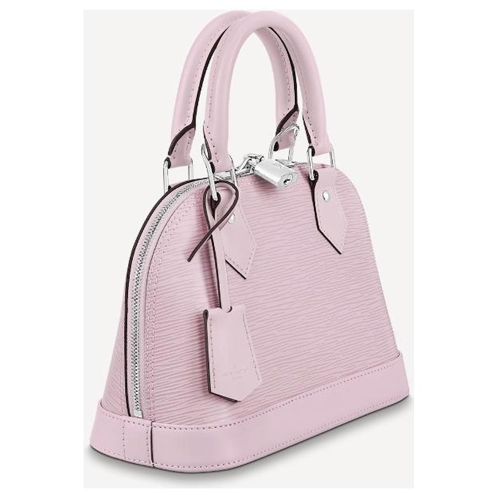 Alma leather handbag Louis Vuitton Pink in Leather - 31202054