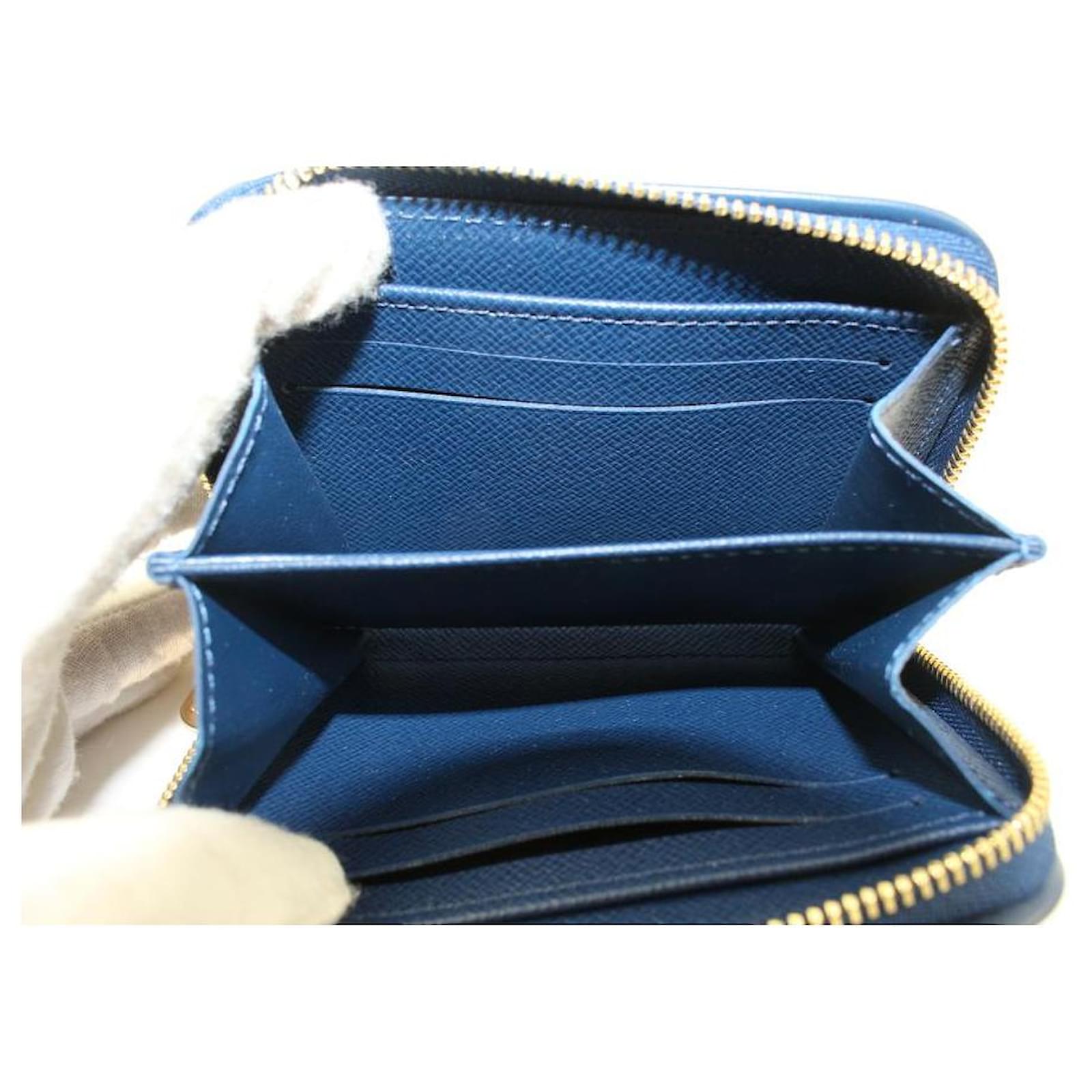 Louis Vuitton Blue Monogram Denim Zippy Coin Wallet Compact Zip Around  Leather ref.554104 - Joli Closet