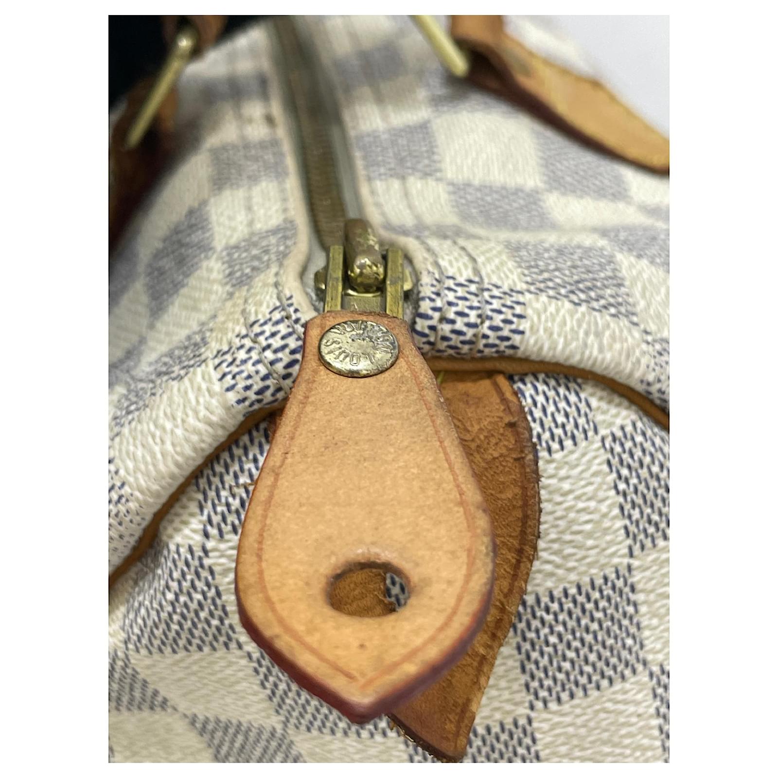 Louis Vuitton Damier Azur Speedy 30 Cloth ref.554117 - Joli Closet