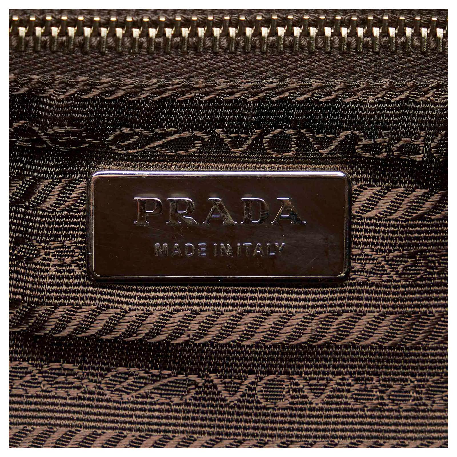 Prada Brown Saffiano Esplanade Leather Pony-style calfskin ref.680962 -  Joli Closet