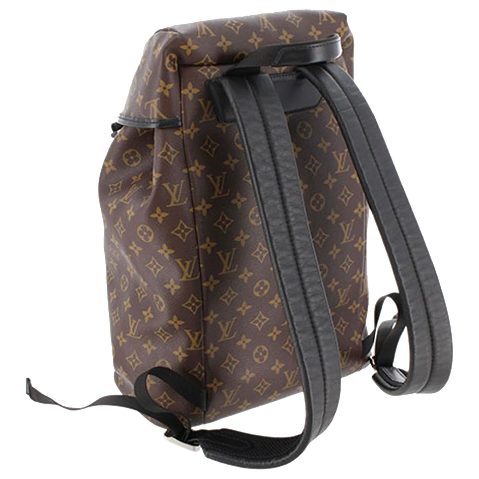 Louis Vuitton Brown Monogram Macassar Zack Backpack Black Leather Cloth  Pony-style calfskin ref.554376 - Joli Closet