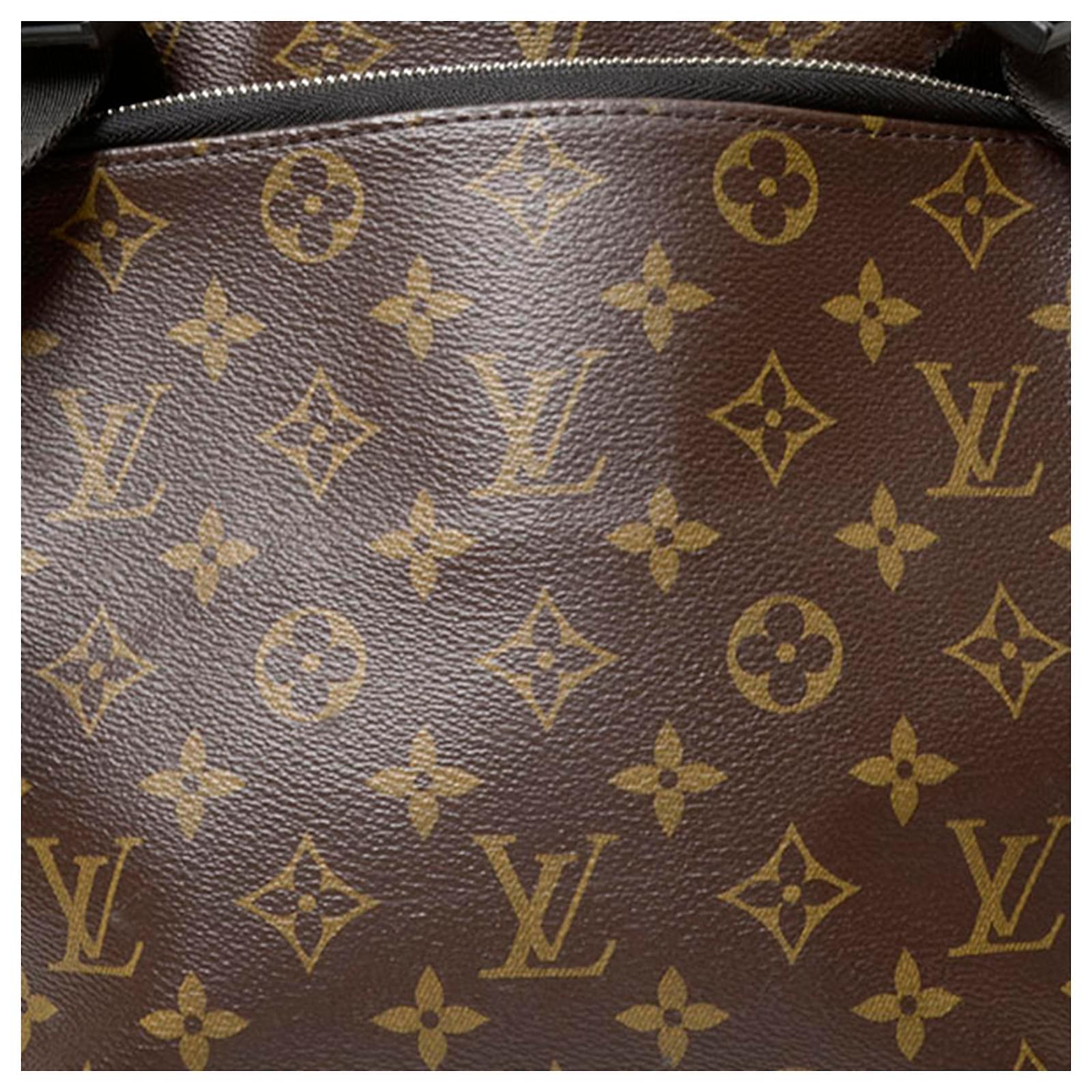 Louis Vuitton Brown Monogram Macassar Zack Backpack Black Leather Cloth  Pony-style calfskin ref.554376 - Joli Closet