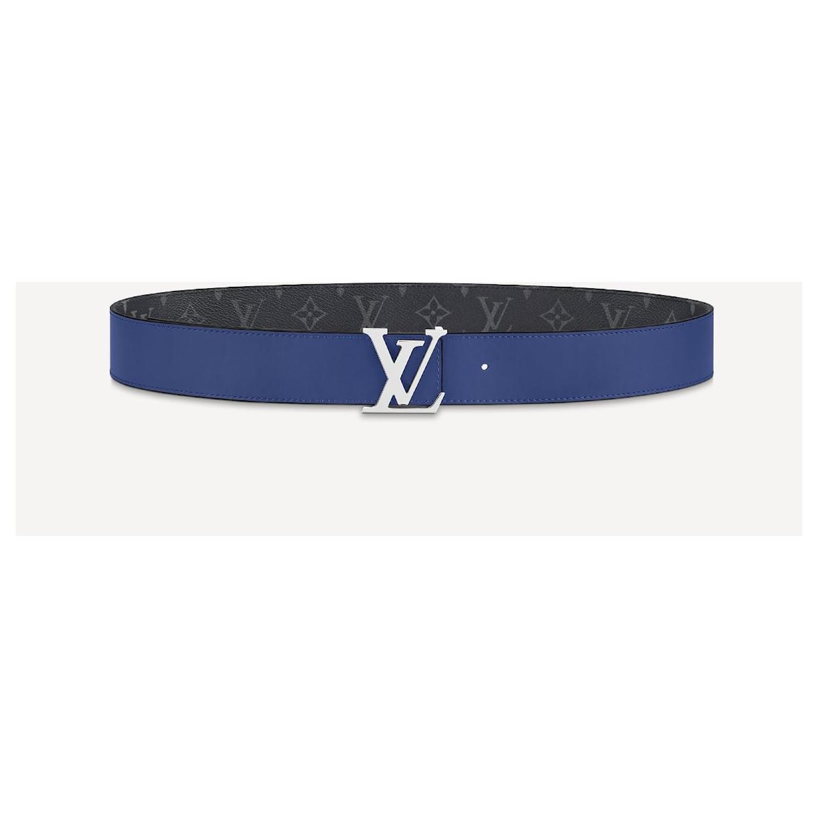 Louis Vuitton LV Reversible eclipse belt Grey Leather ref.272043 - Joli  Closet