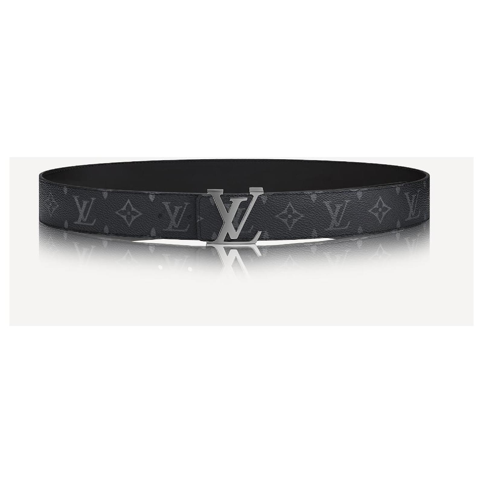 Louis Vuitton LV Reversible belt eclipse new Grey Leather ref.554803 - Joli  Closet