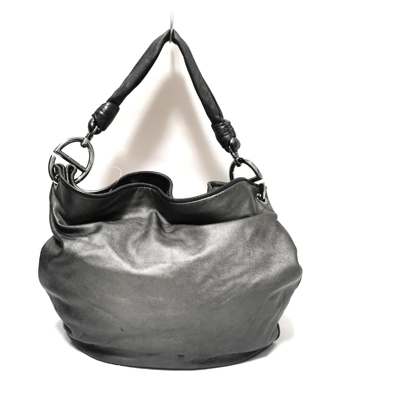Loewe Shoulder Bag Grey Leather ref.554913 - Joli Closet