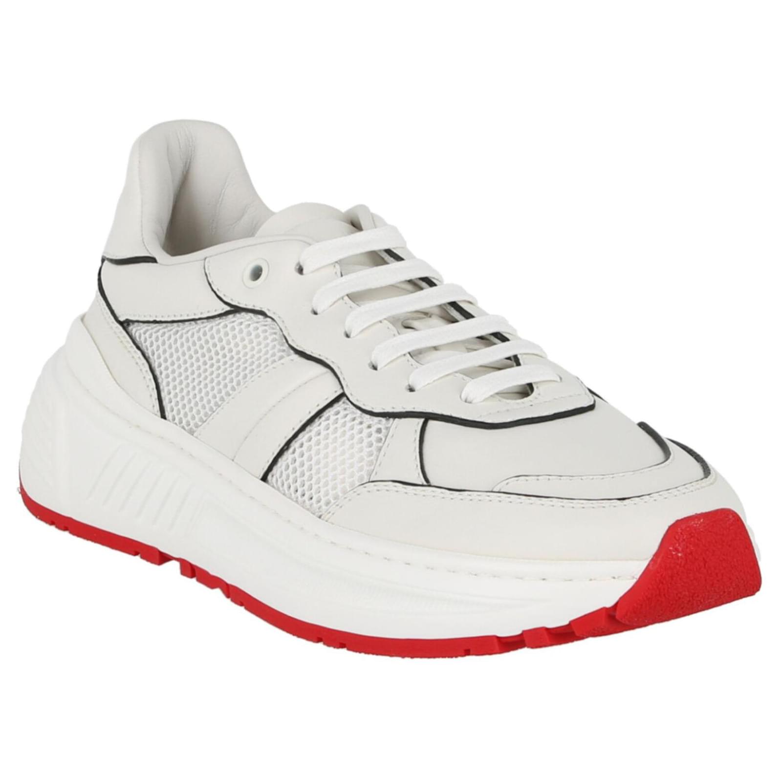 Bottega Veneta Mens Speedster Leather Sneakers White ref.555912 - Joli ...