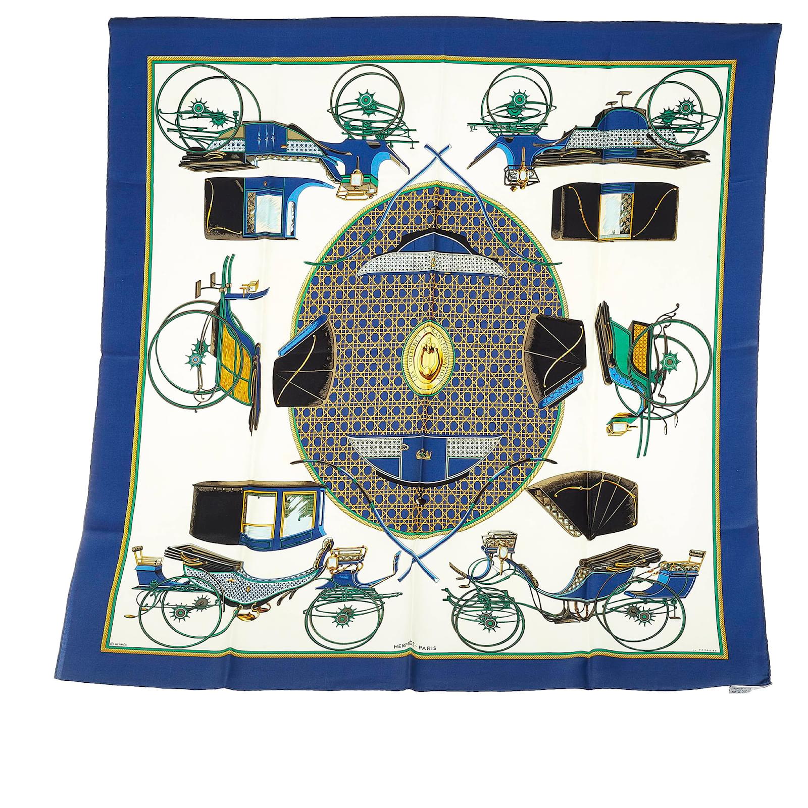 Hermès Hermes Paris Foulard En Soie Vintage Carrick A Pompe 1975 Latham  1013964