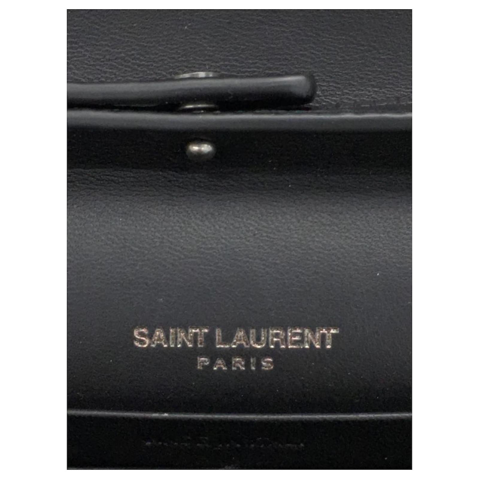 [Used] YVES SAINT LAURENT Shoulder bag / enamel / BLK Black ref.556406