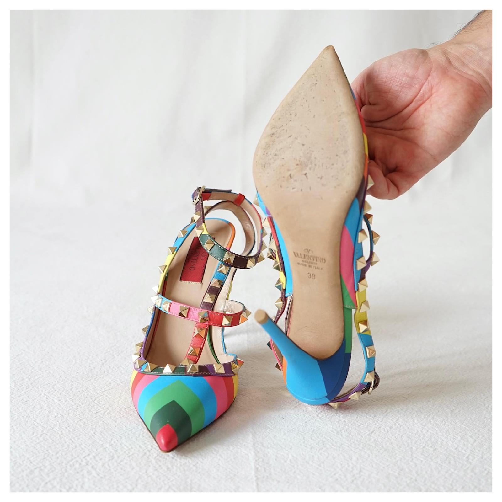 Valentino discount rainbow heels