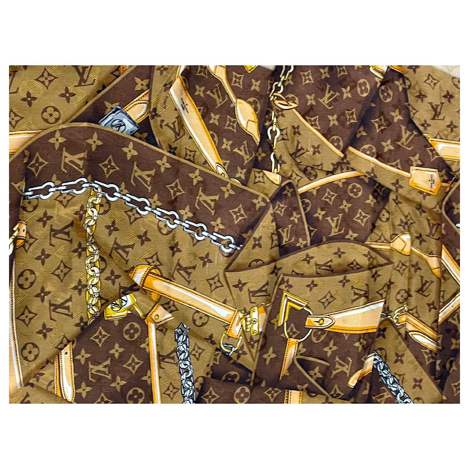 Louis Vuitton con flecos Noe Castaño Lienzo ref.125952 - Joli Closet