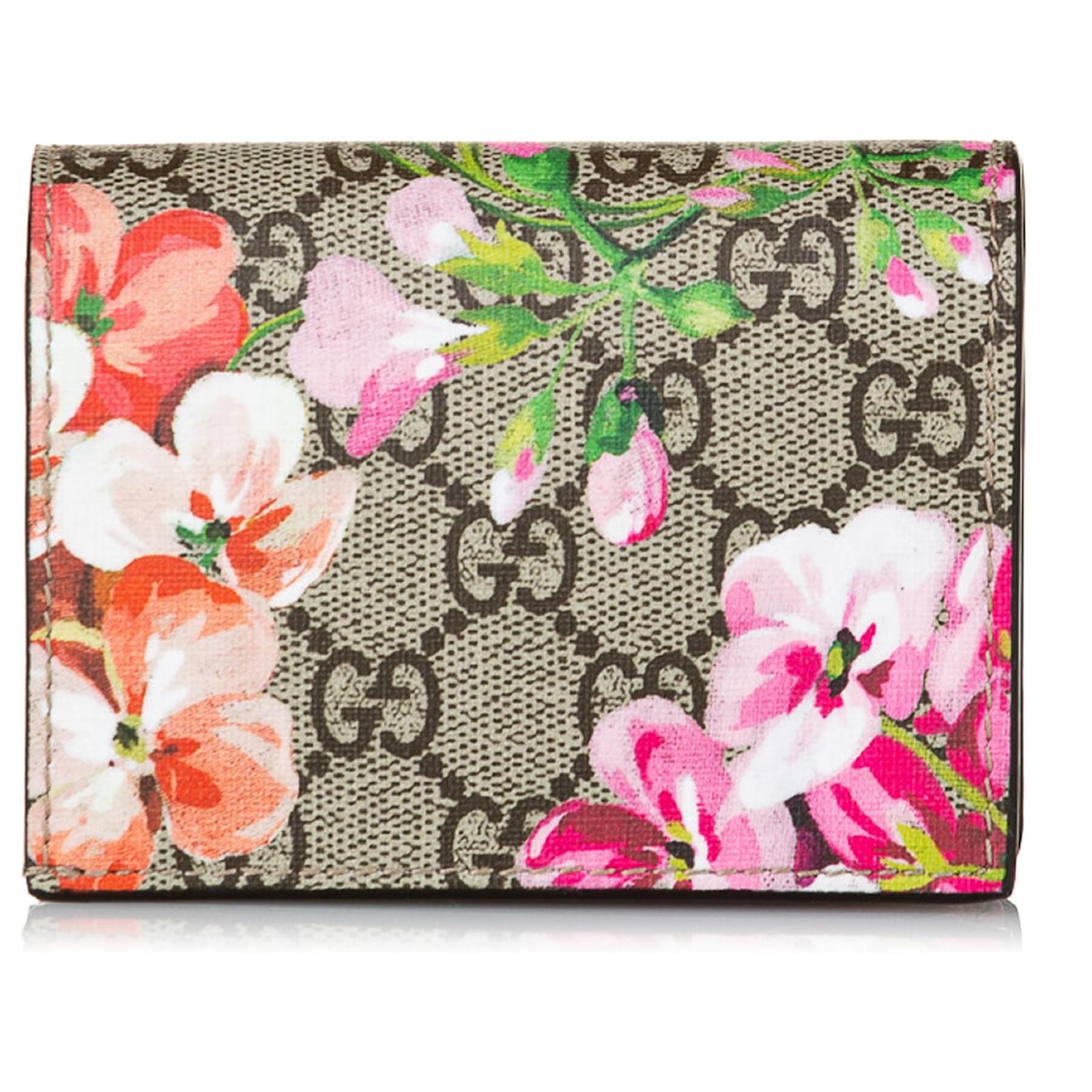 Gucci GG Blooms Key Pouch - Brown Wallets, Accessories - GUC166093