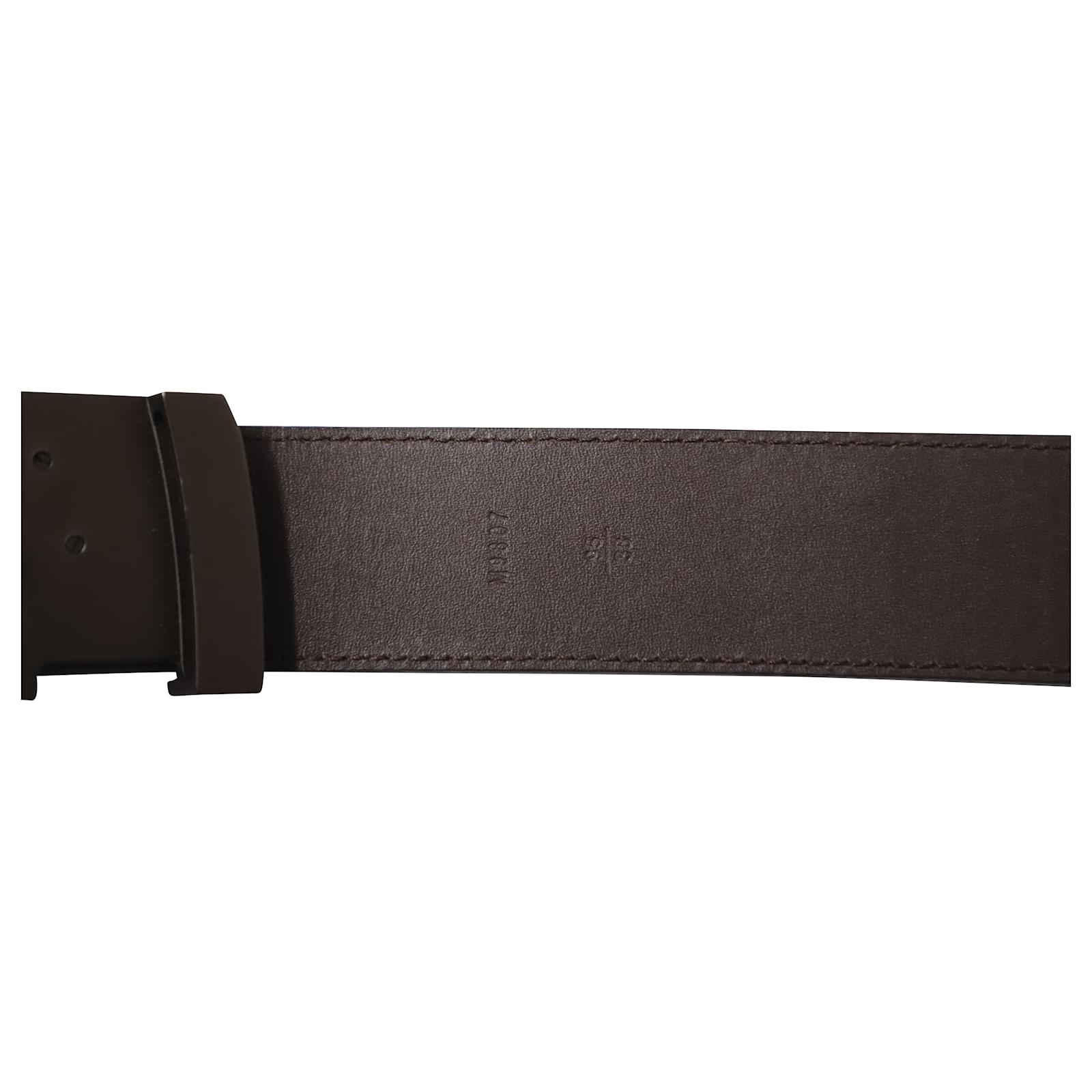 Louis Vuitton LV Initiales 40MM Damier Ebene Pattern Waist Belt - Brown  Belts, Accessories - LOU731242