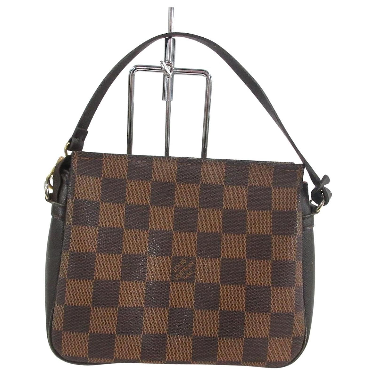 Authentic LOUIS VUITTON Trousse Makeup Bag Pouch N51982 Damier