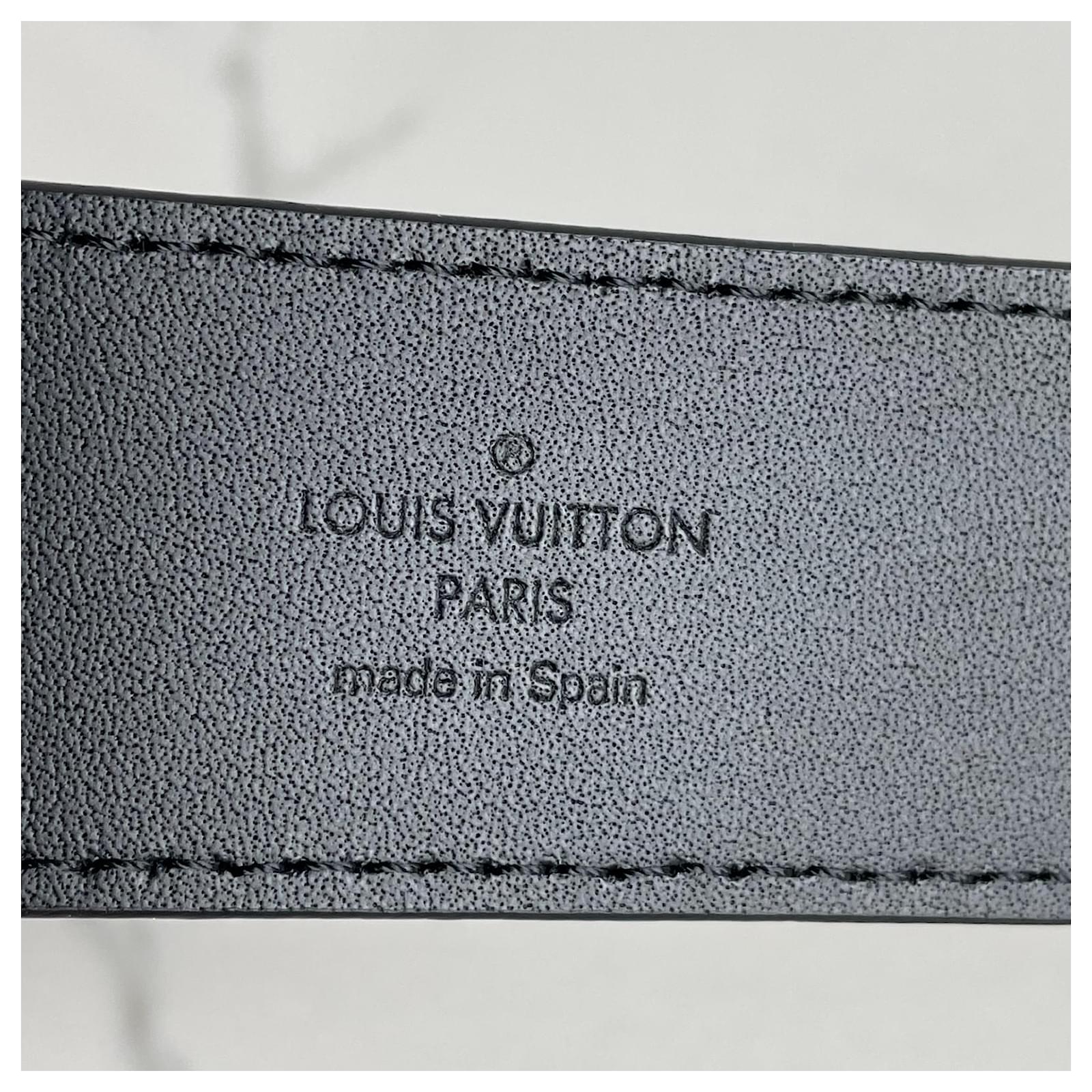 LOUIS VUITTON PONT NEUF 35mm BLK LEATHER UNISEX BELT – BLuxe Boutique