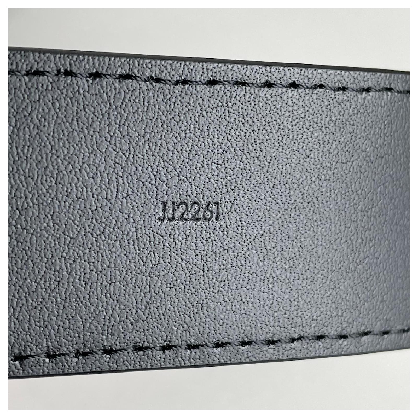 Louis Vuitton Pont Neuf Belt Damier Graphite 35 MM Black Grey in