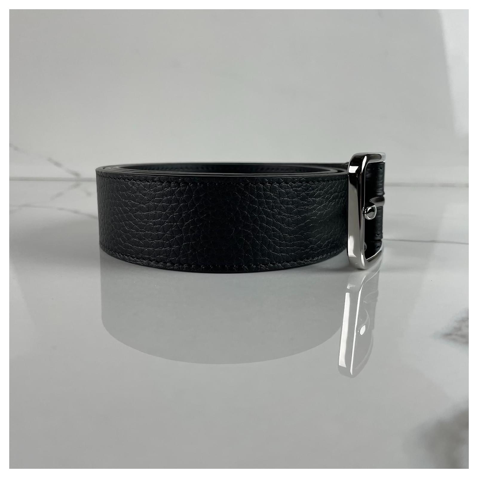 Louis vuitton signature 35mm belt 90cm Black Leather ref.258898 - Joli  Closet