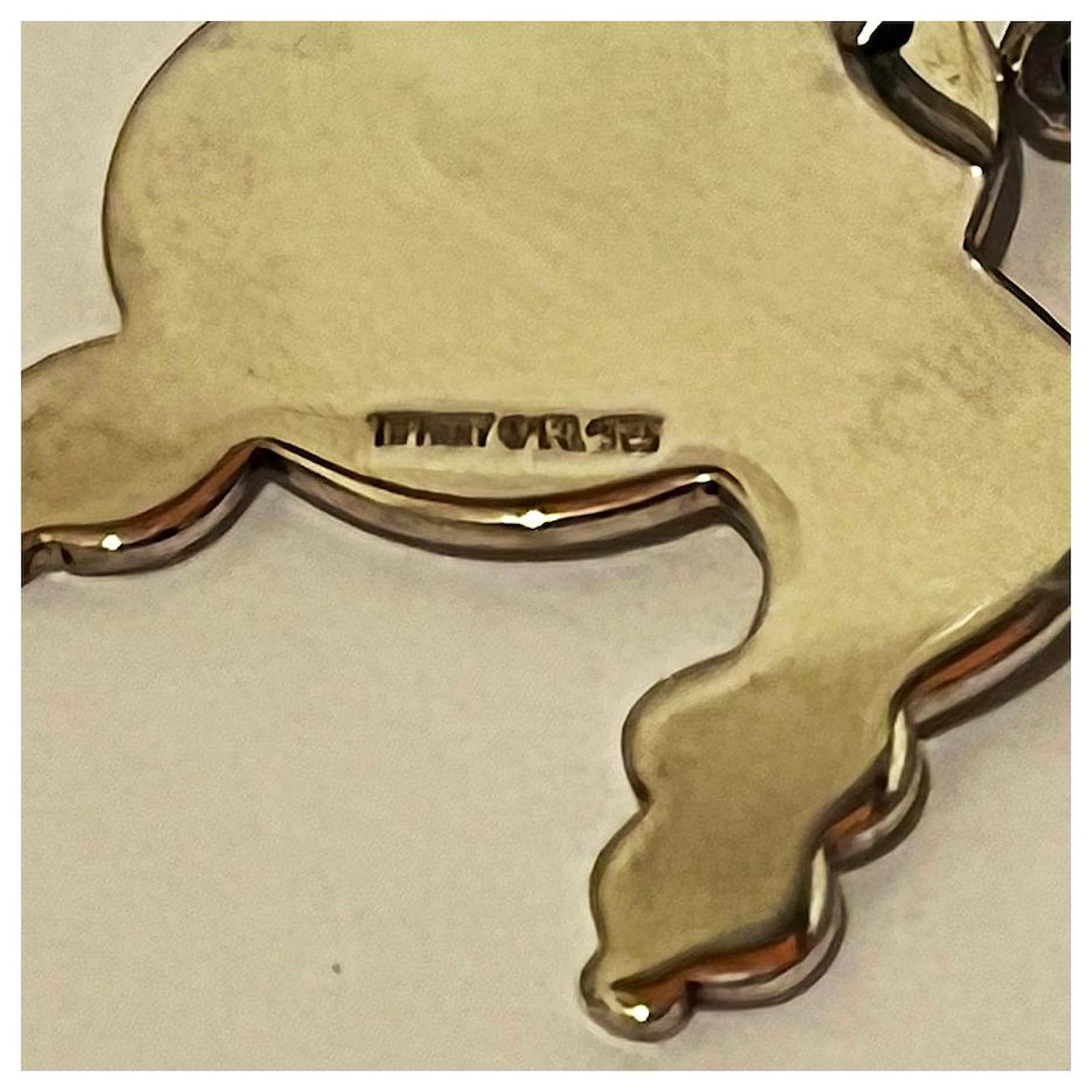Pendentif Ancien Caniche En Argent Massif 925 - Bijou Vintage - Occasion